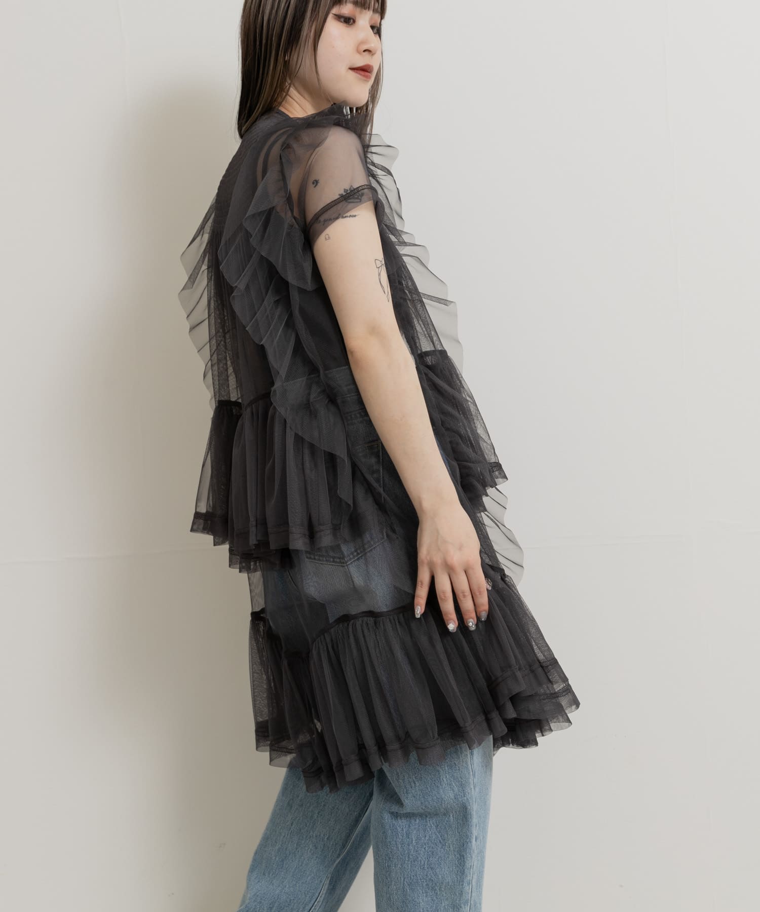 身長：156cm サイズ :one