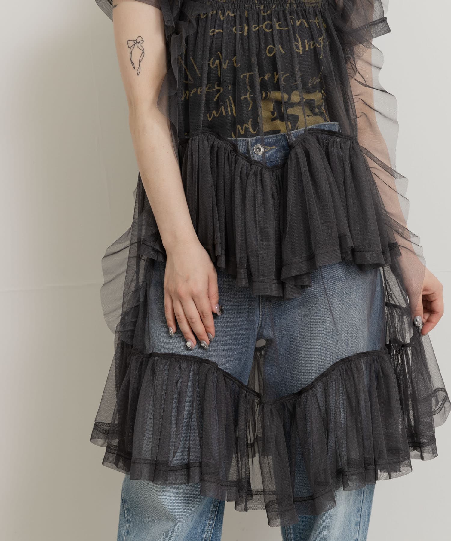 身長：156cm サイズ :one