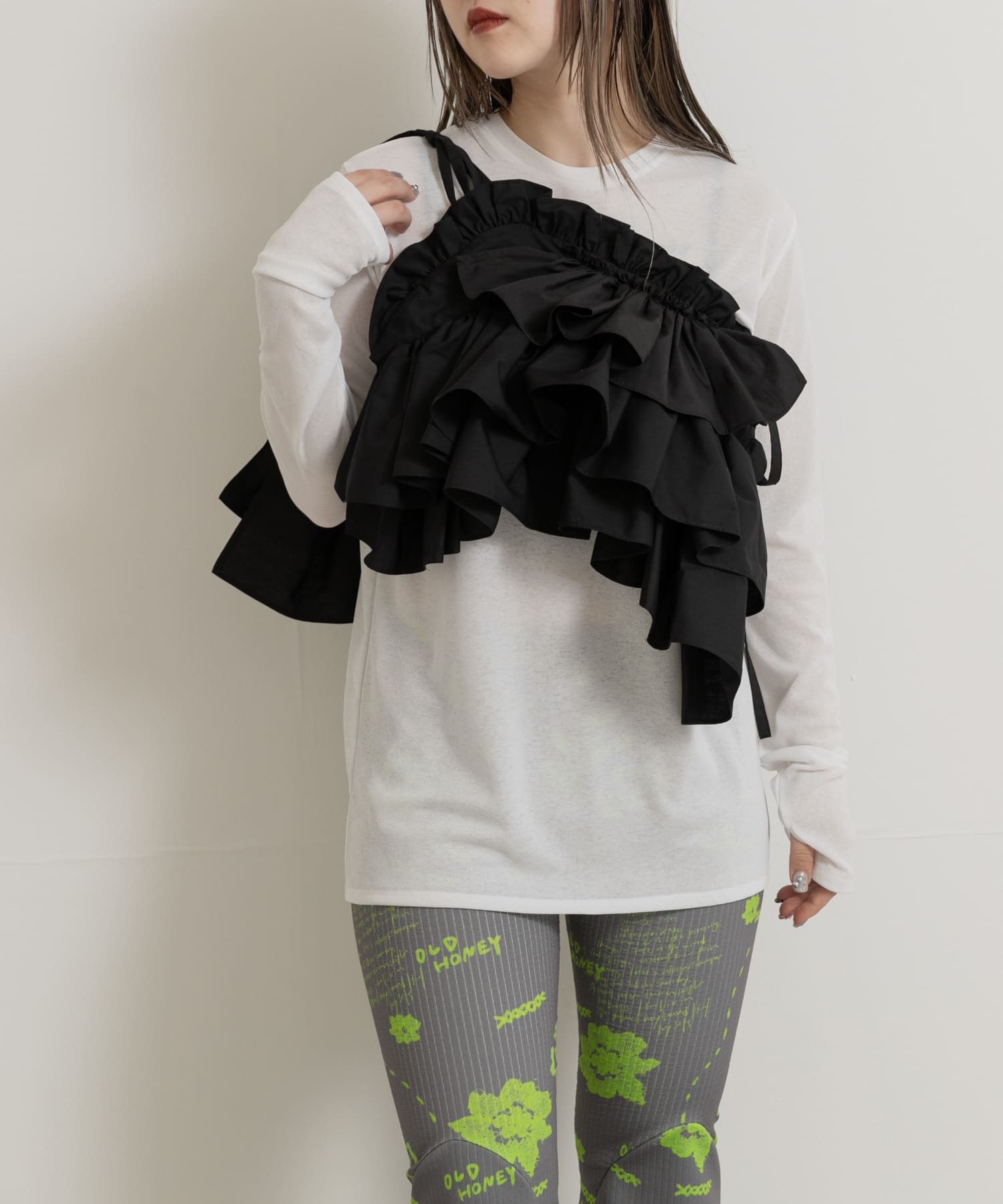 old honey　72℃ shoulder accessories black one