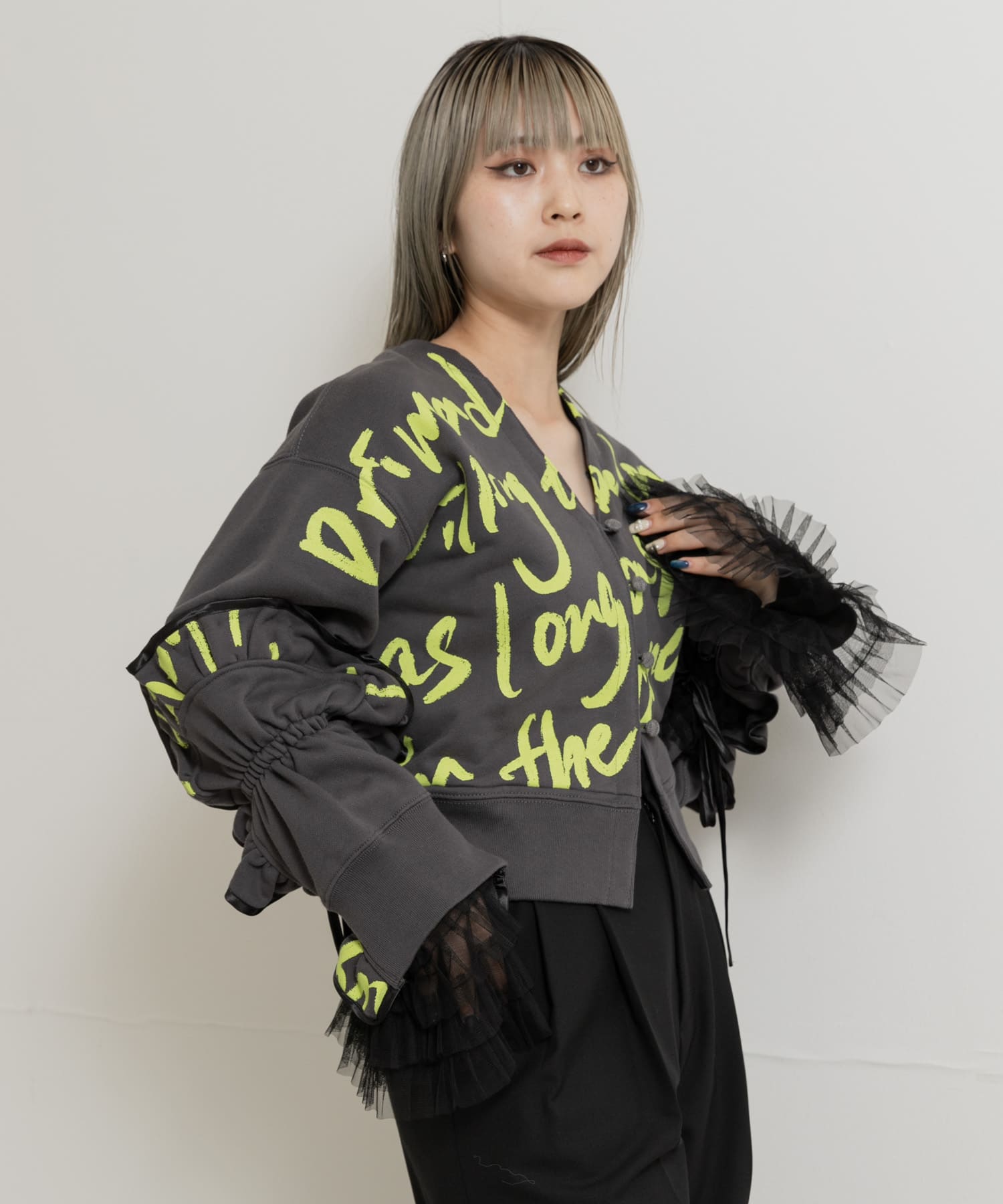 身長：156cm サイズ：one