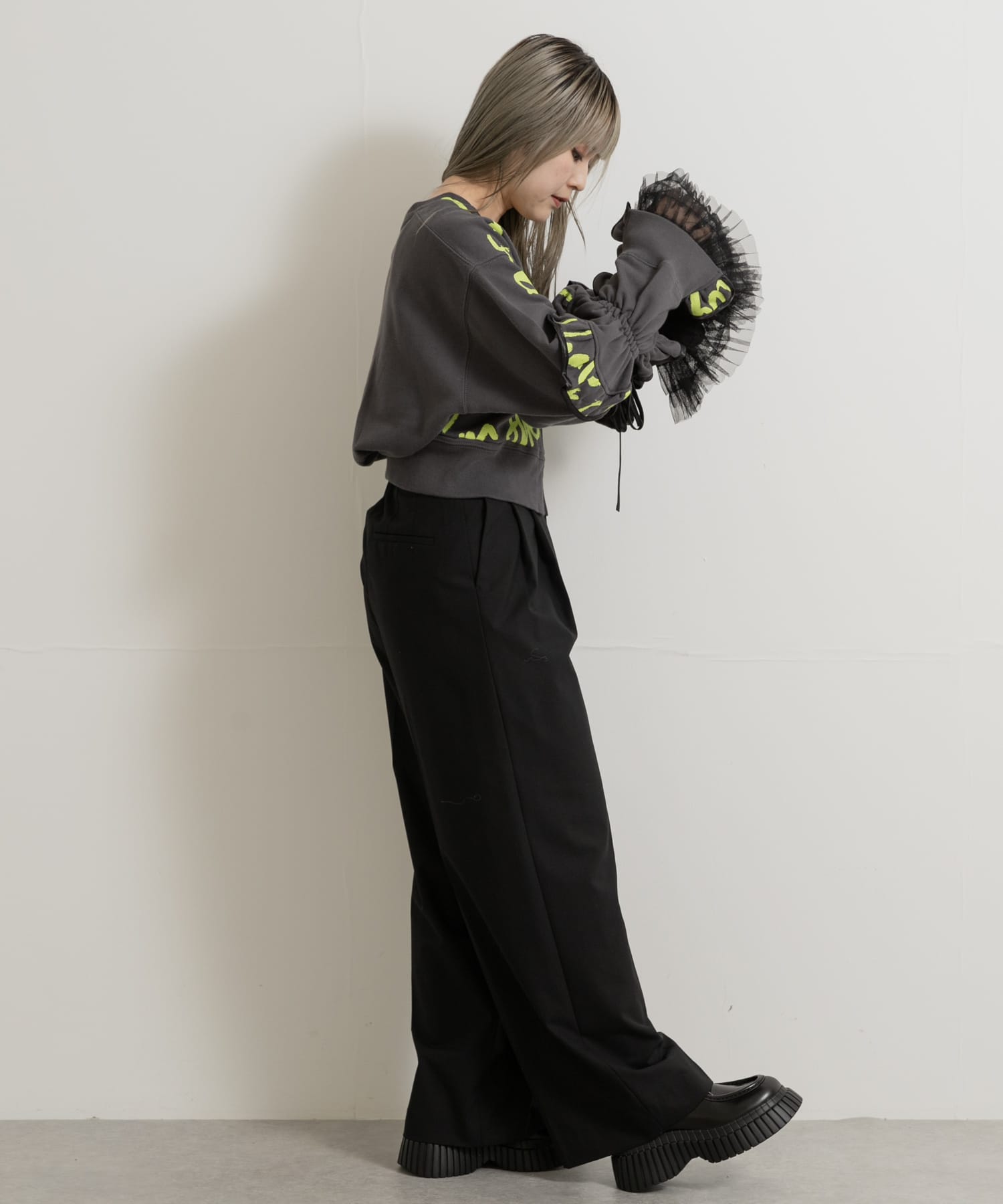身長：156cm サイズ：one