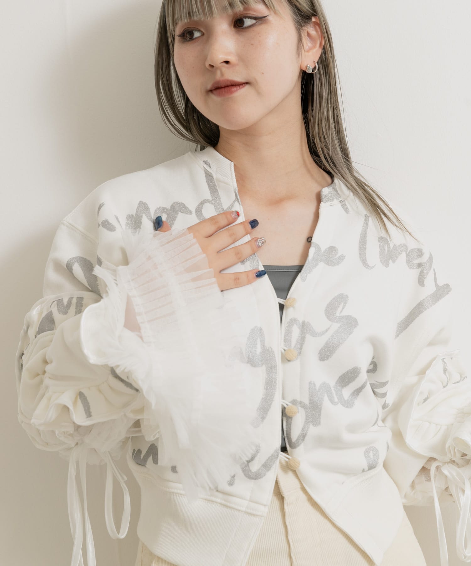 身長：156cm サイズ：one