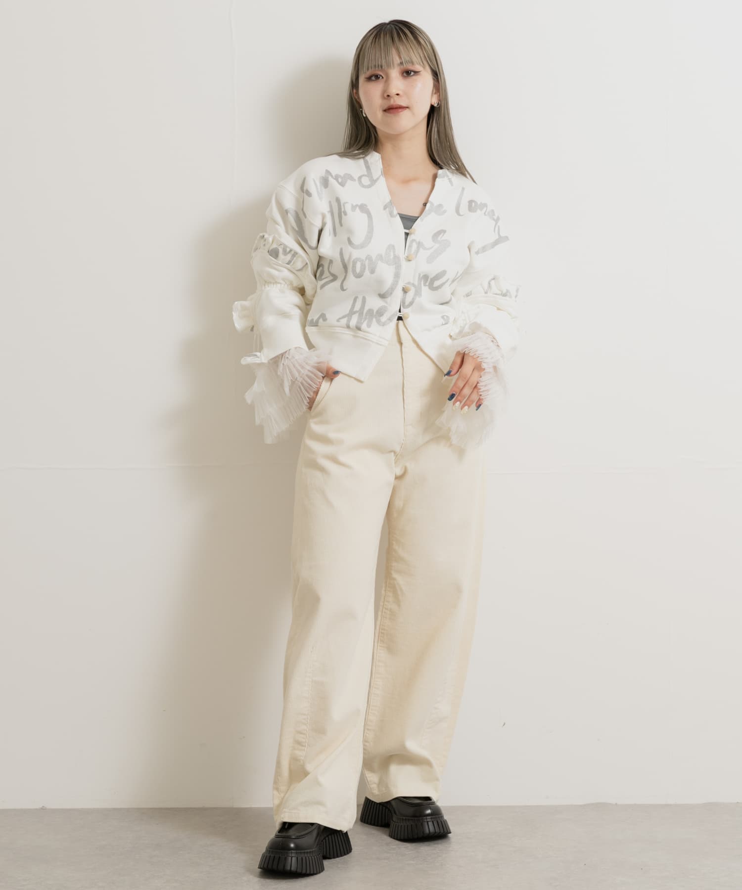 身長：156cm サイズ：one
