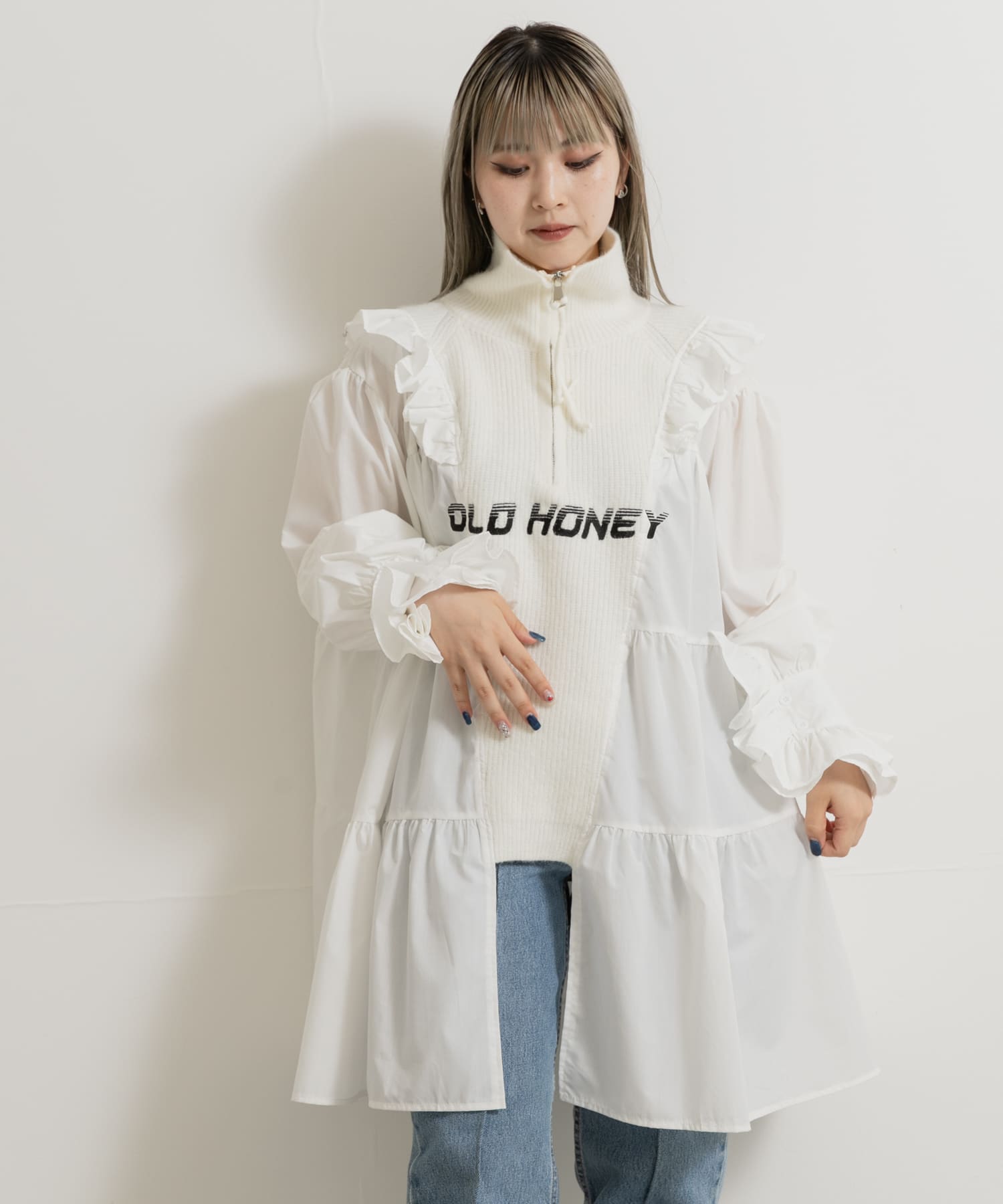 身長：156cm サイズ：one
