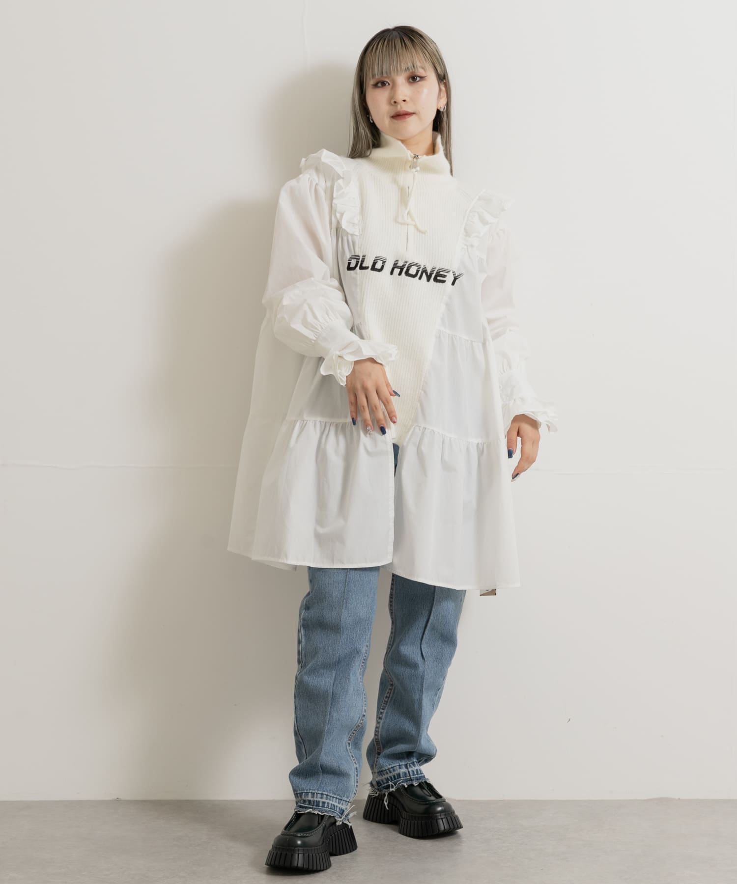 身長：156cm サイズ：one