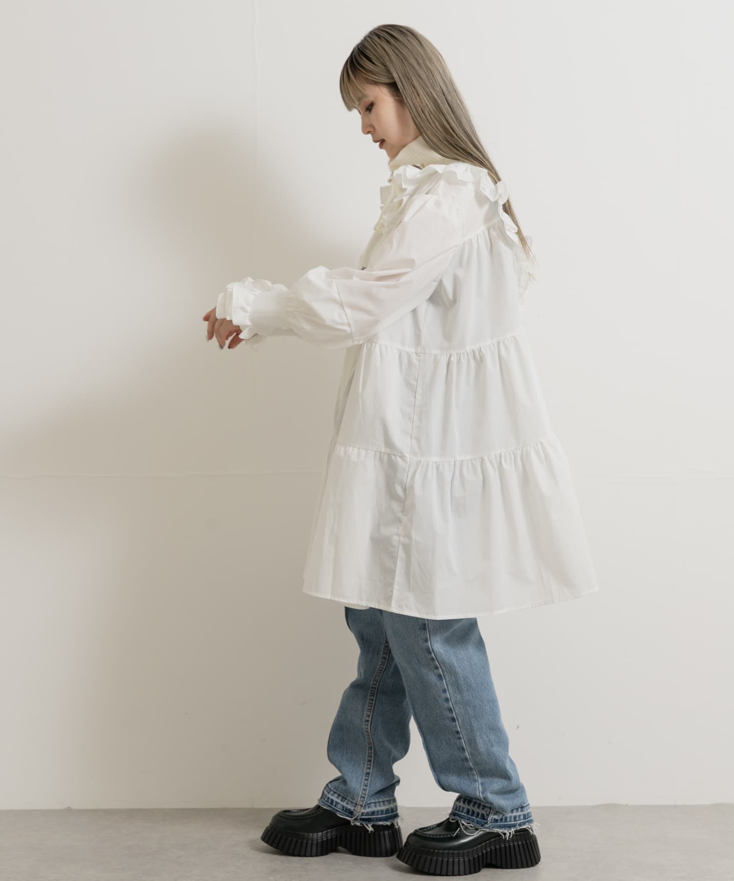 身長：156cm サイズ：one