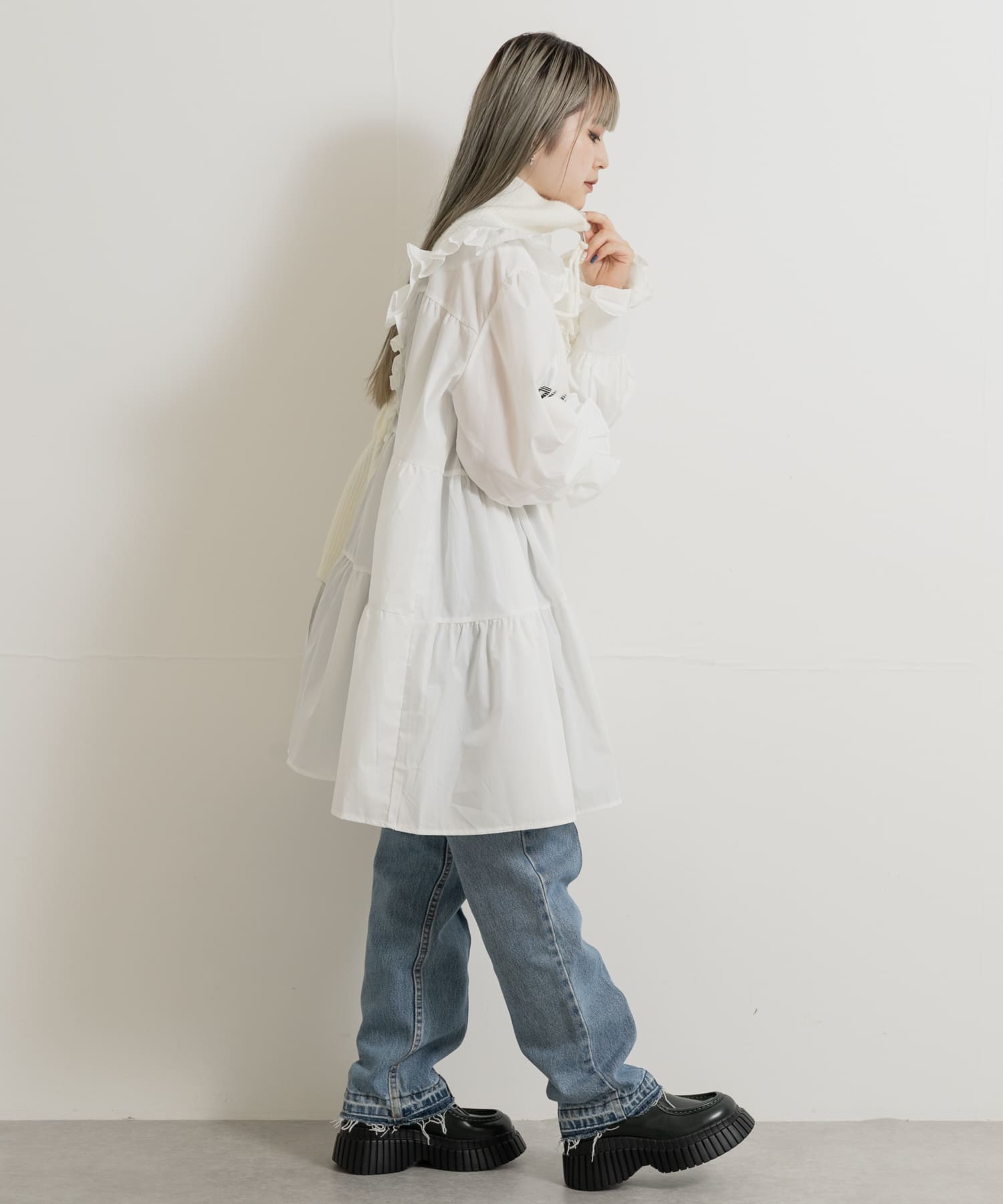 身長：156cm サイズ：one