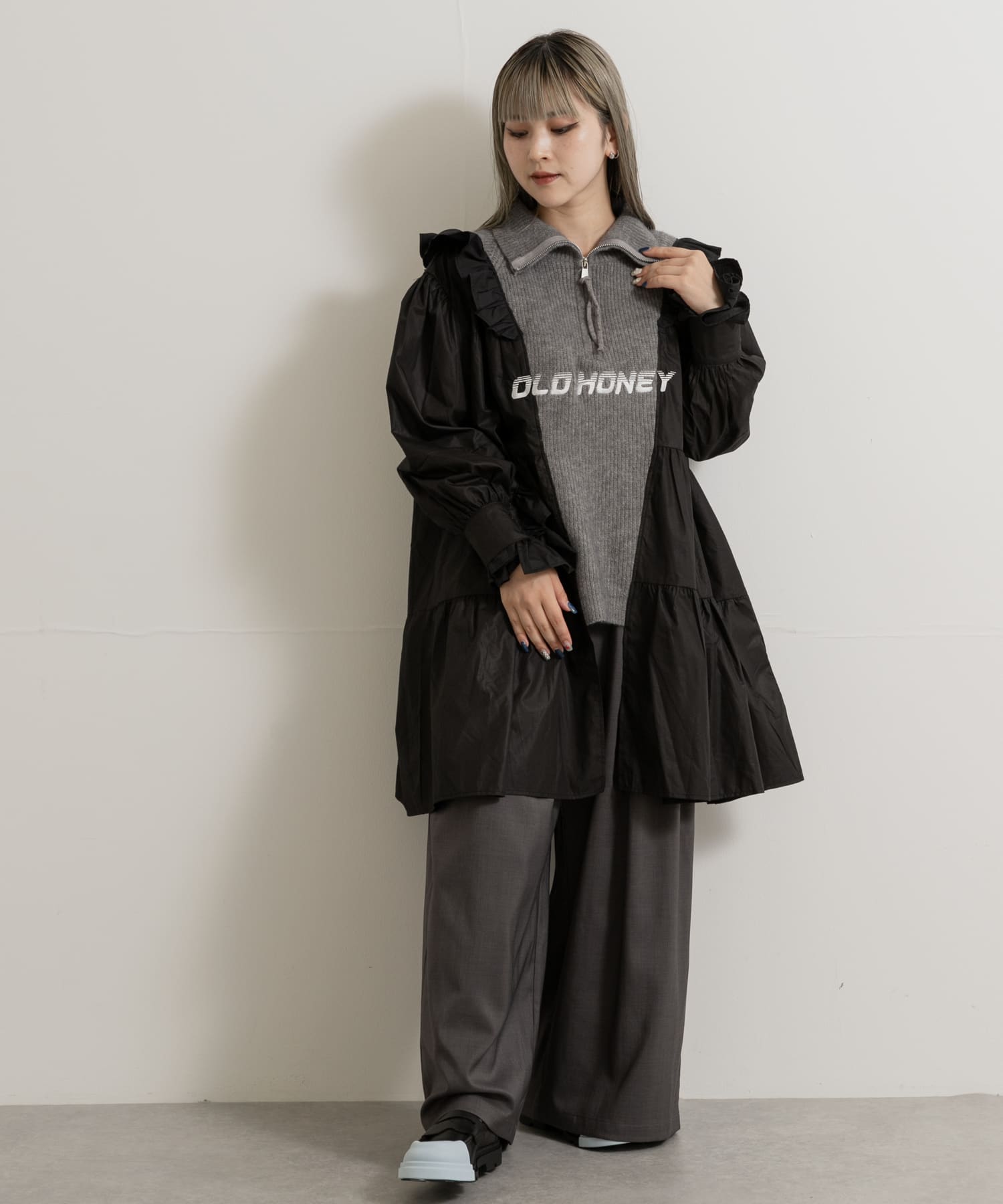 身長：156cm サイズ：one