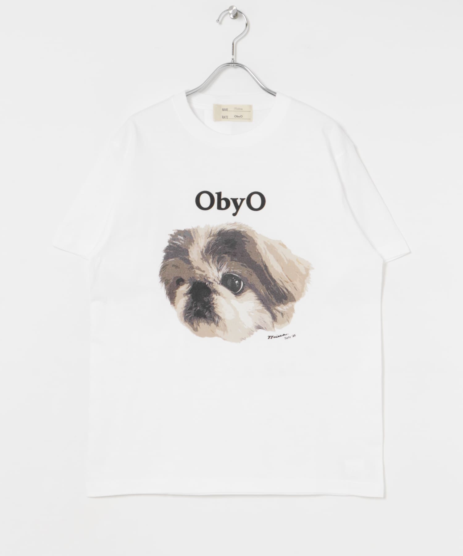 77circa　one by one print tee
