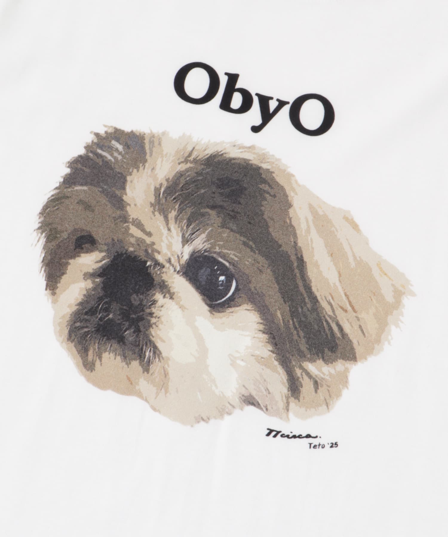 77circa　one by one print tee teto M