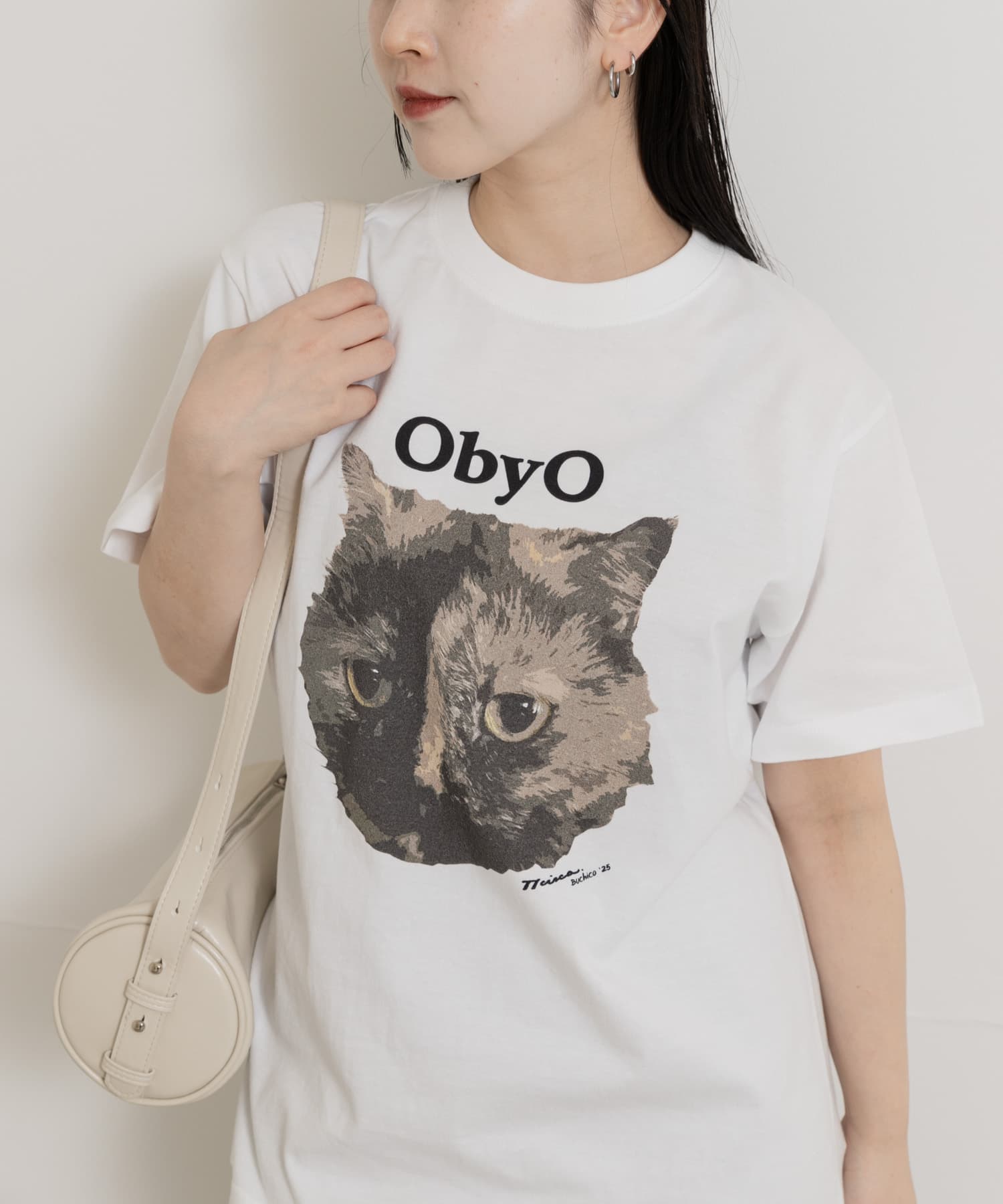 77circa　one by one print tee