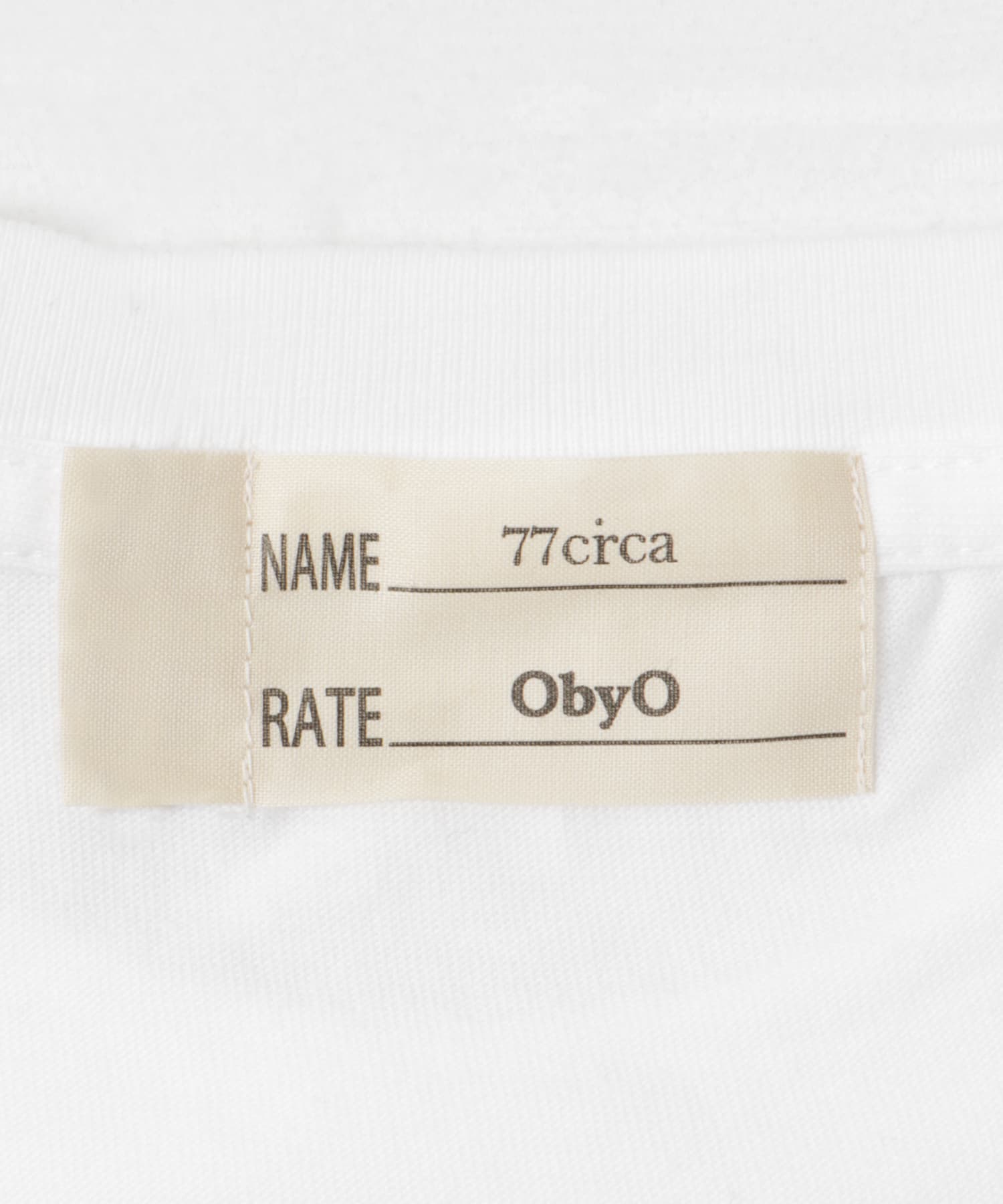 77circa　one by one print tee buchico M