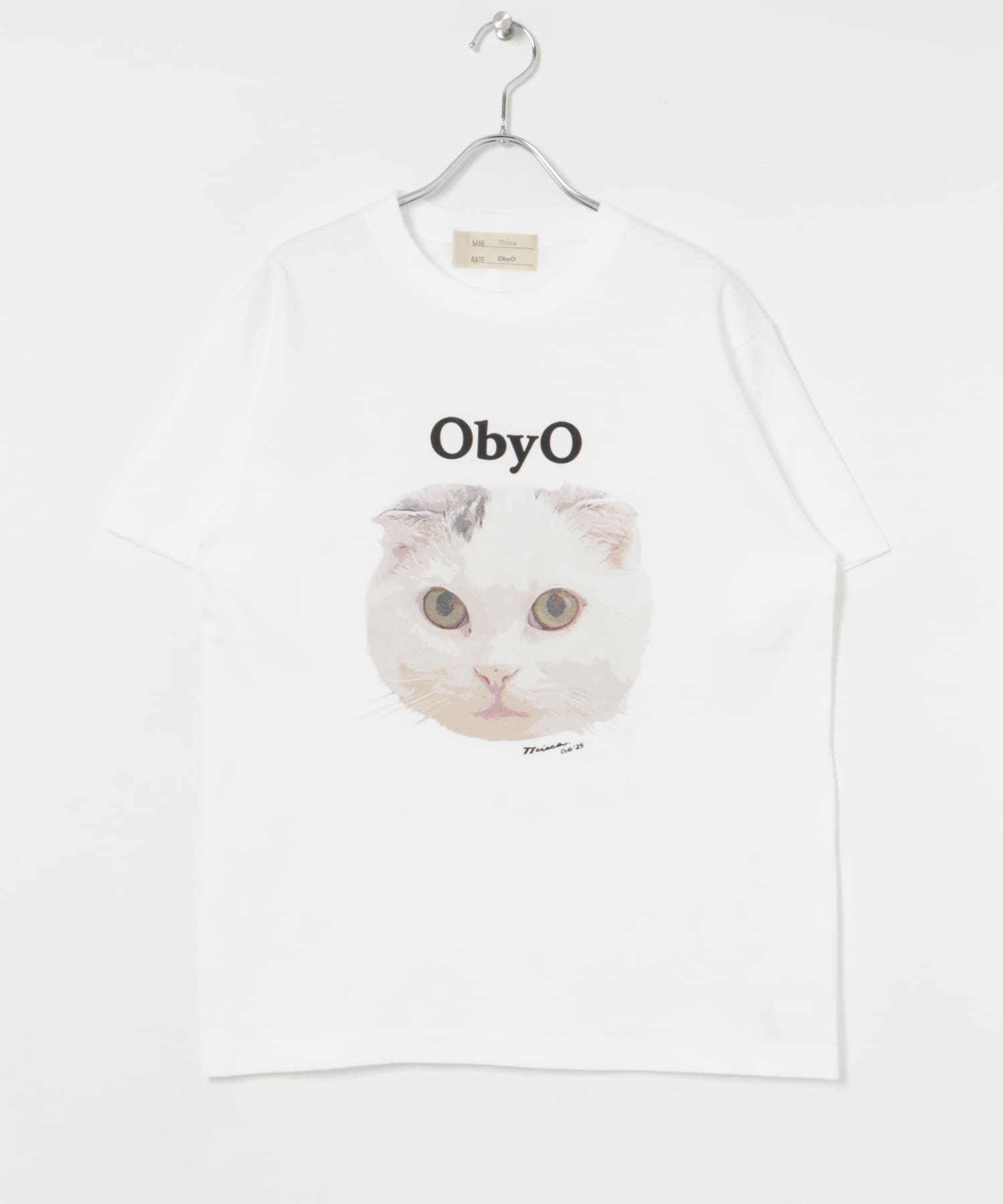 77circa　one by one print tee
