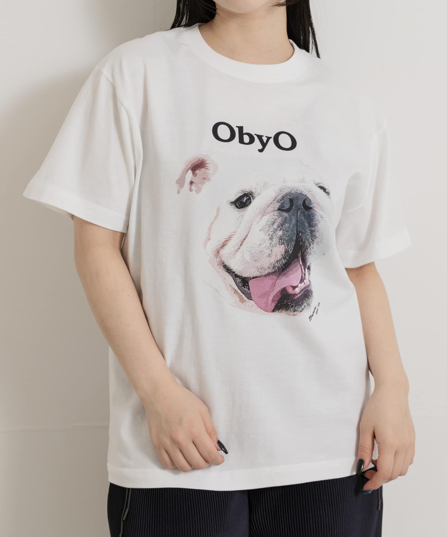 77circa　one by one print tee