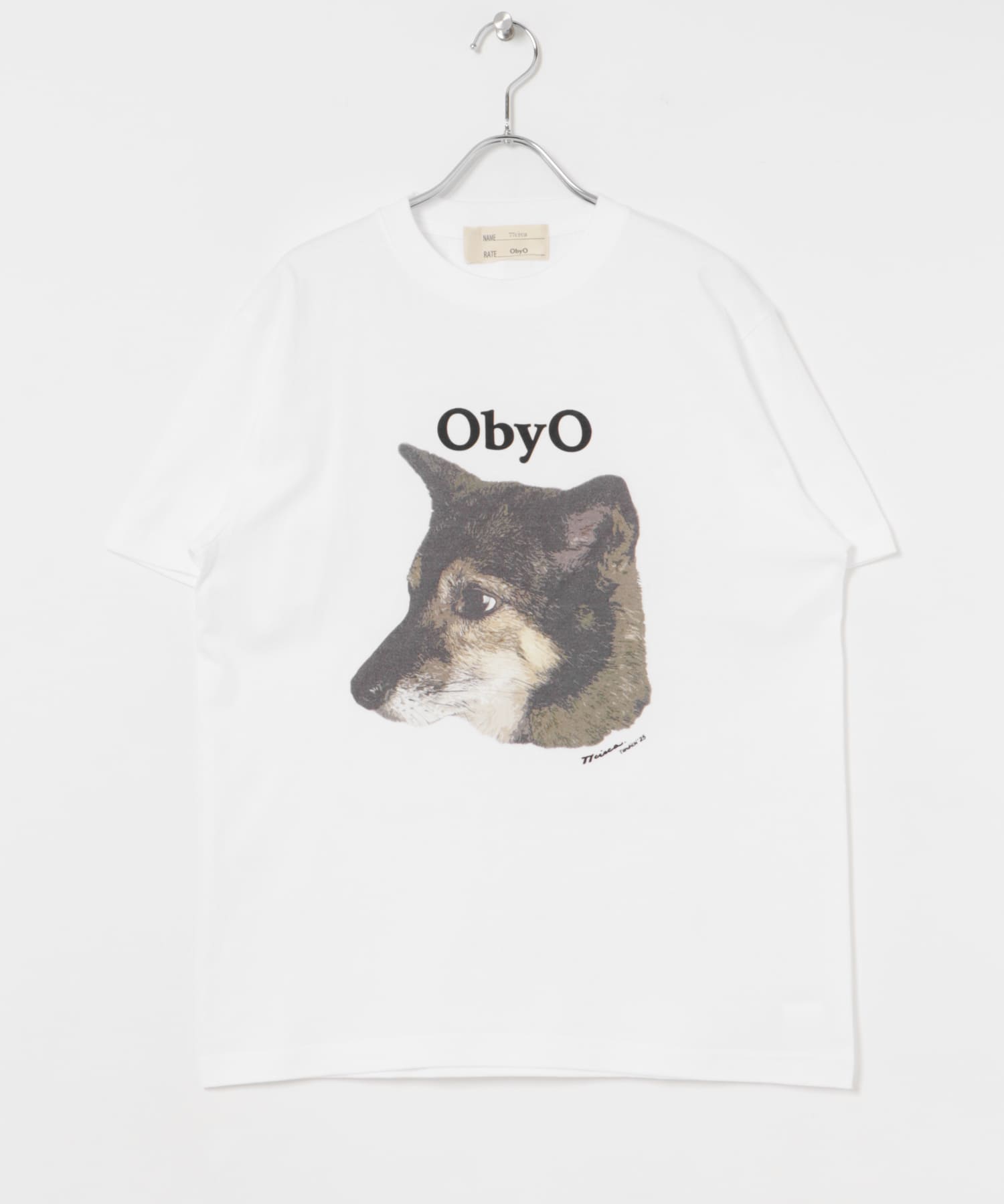 77circa　one by one print tee