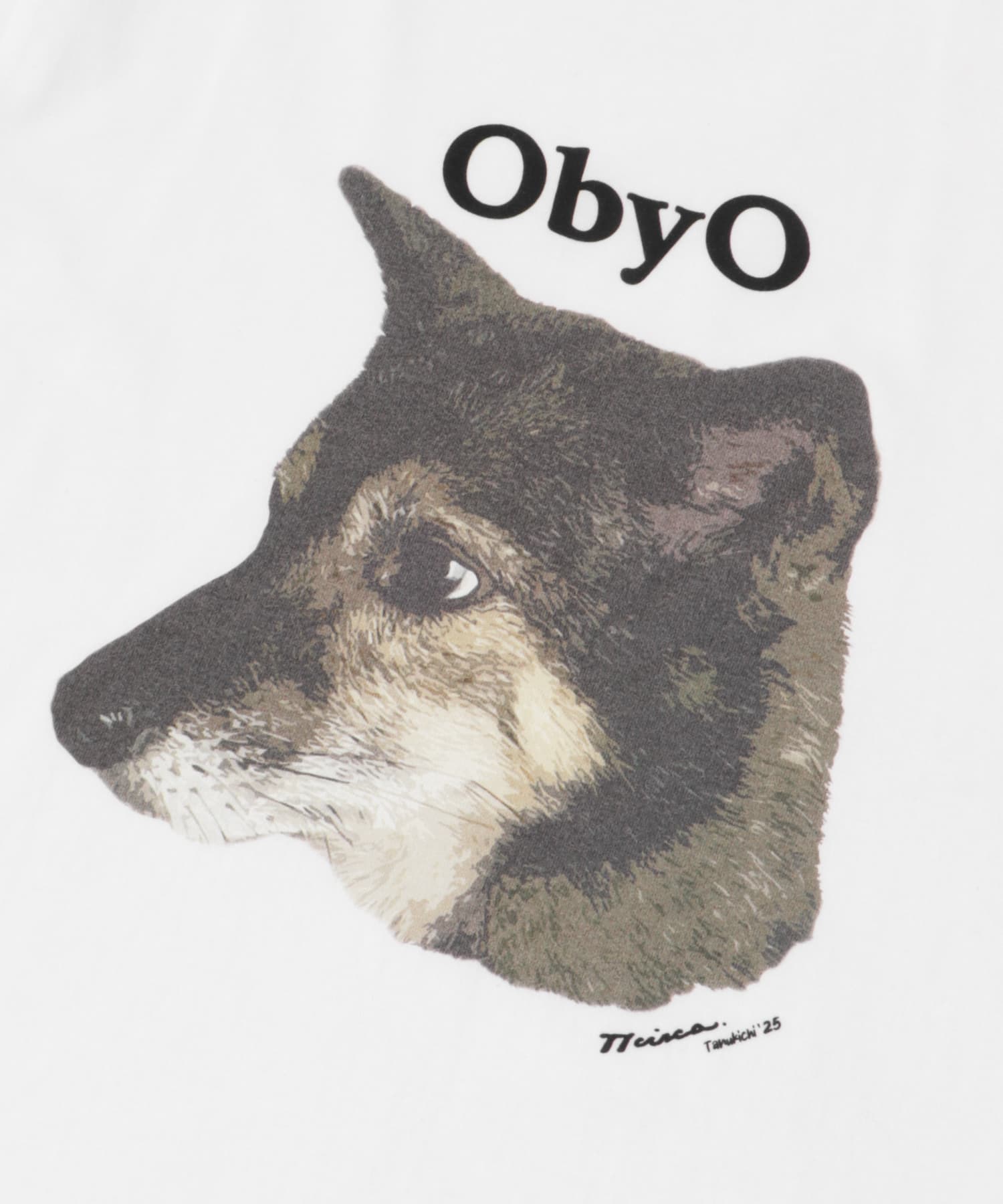 77circa　one by one print tee tanukichi M