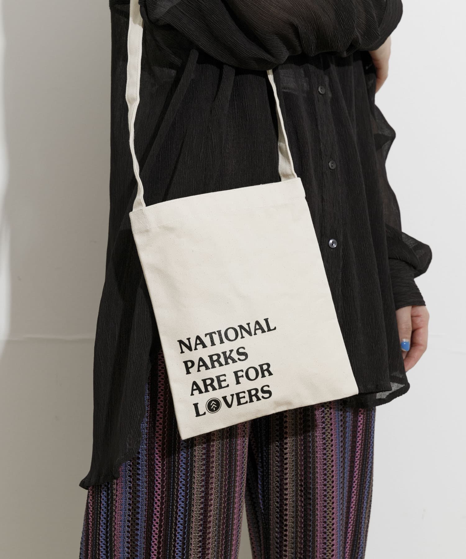 PARKS PROJECT　Canvas Mini Sacoche Black one