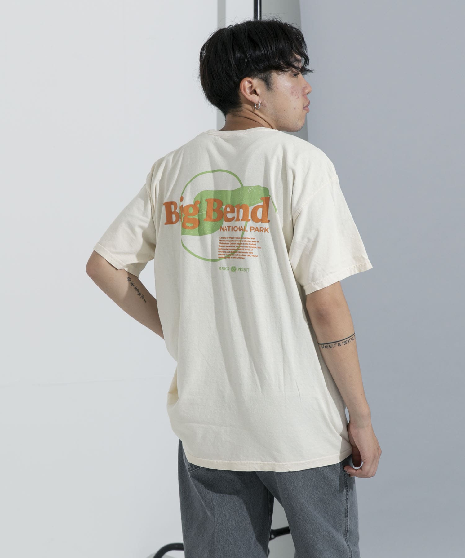 PARKS PROJECT　Big Bend Puff Print T-shirts Natural M