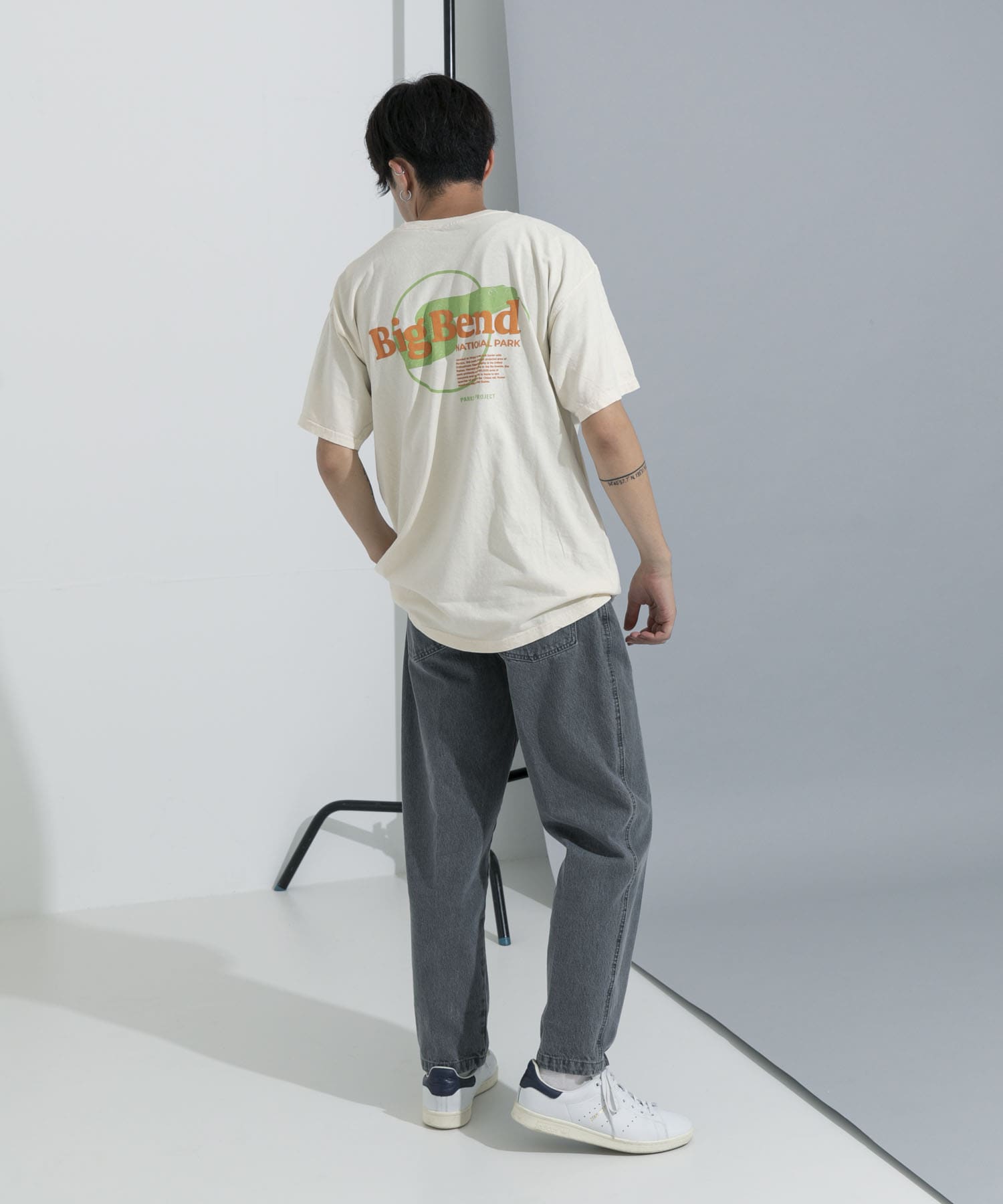 PARKS PROJECT　Big Bend Puff Print T-shirts Natural M