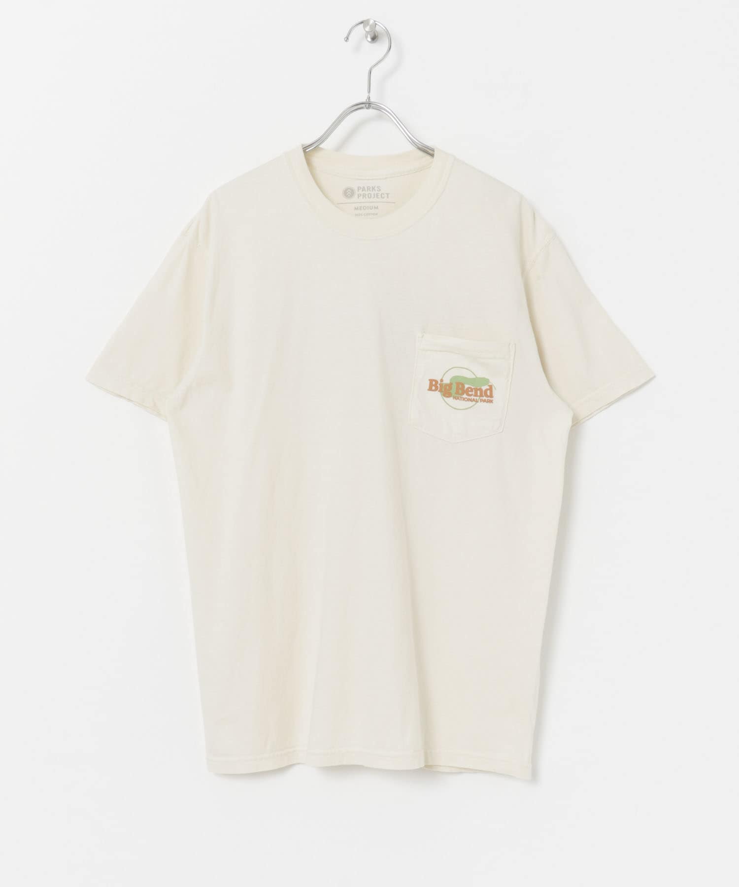 PARKS PROJECT　Big Bend Puff Print T-shirts Natural L