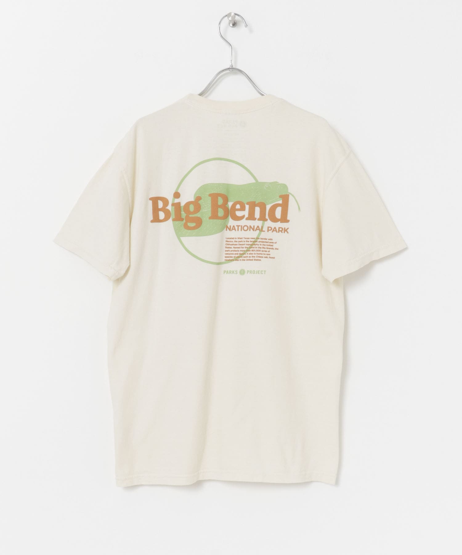 PARKS PROJECT　Big Bend Puff Print T-shirts Natural L