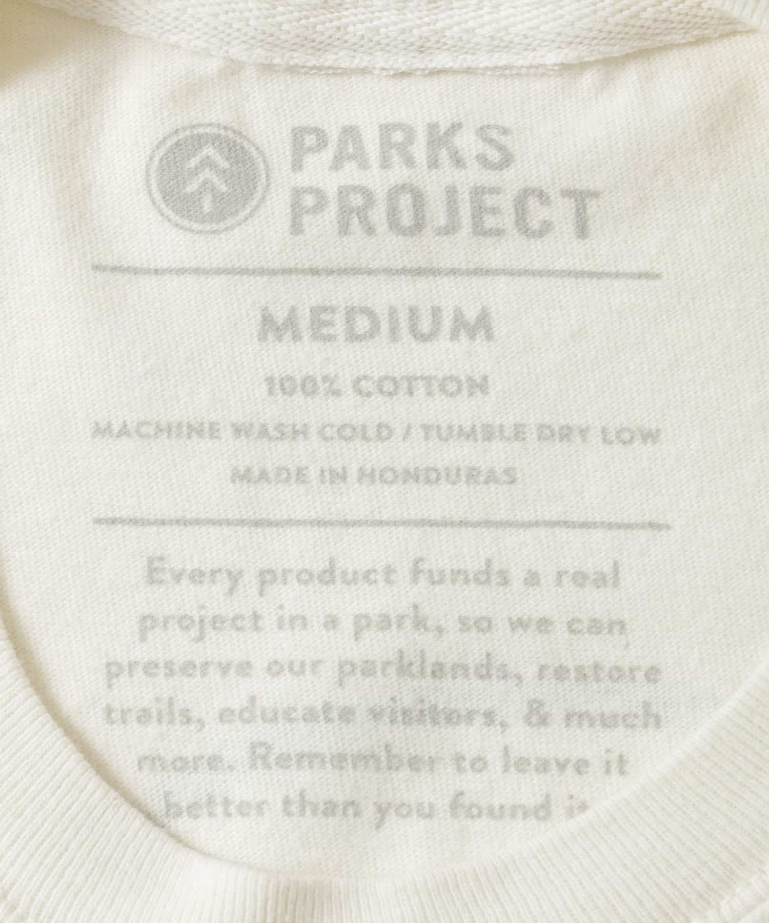 PARKS PROJECT　Big Bend Puff Print T-shirts Natural L