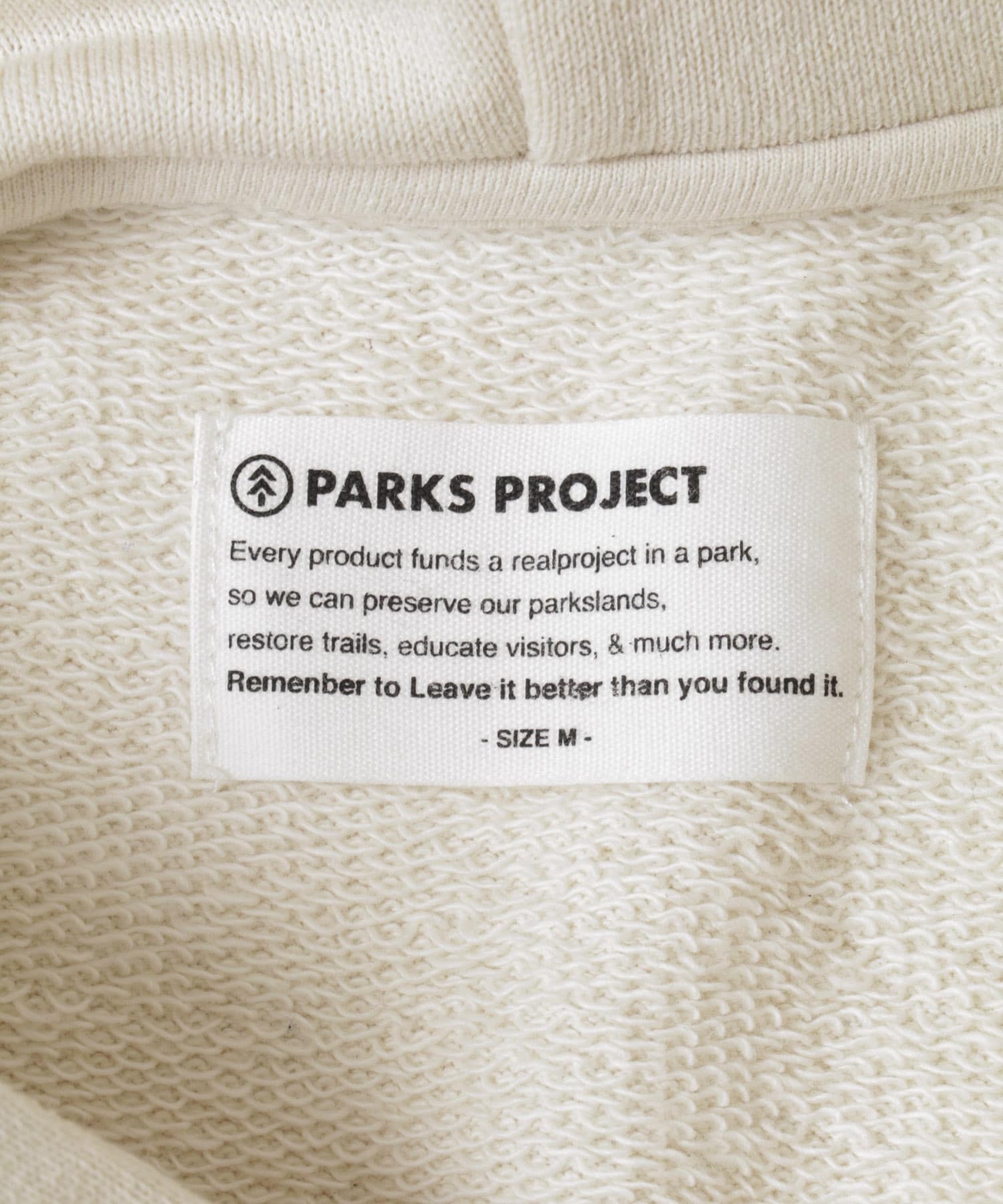 PARKS PROJECT　ECORICH LANDSCAPE HOODIE OFF M