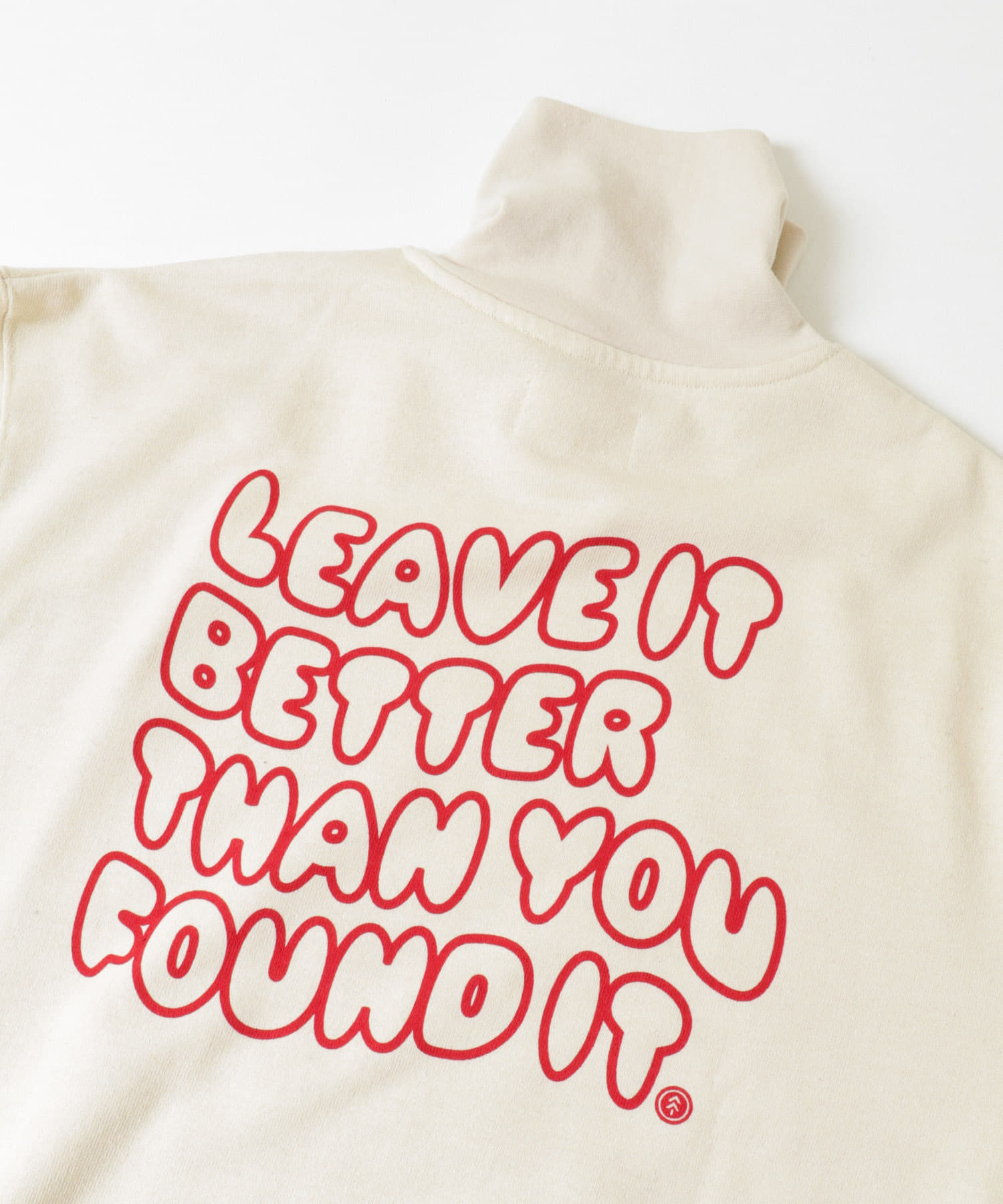 PARKS PROJECT　ECORICH SWEAT HALF ZIP WHITE M
