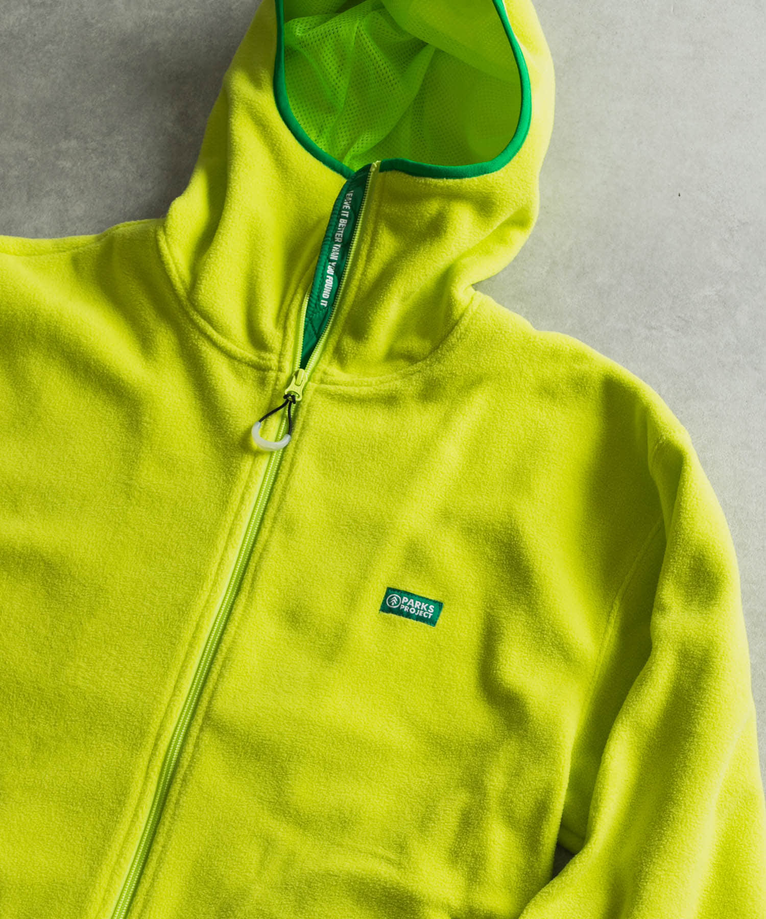 PARKS PROJECT　FLEECE ZIP UP HOODIE YELLOW M