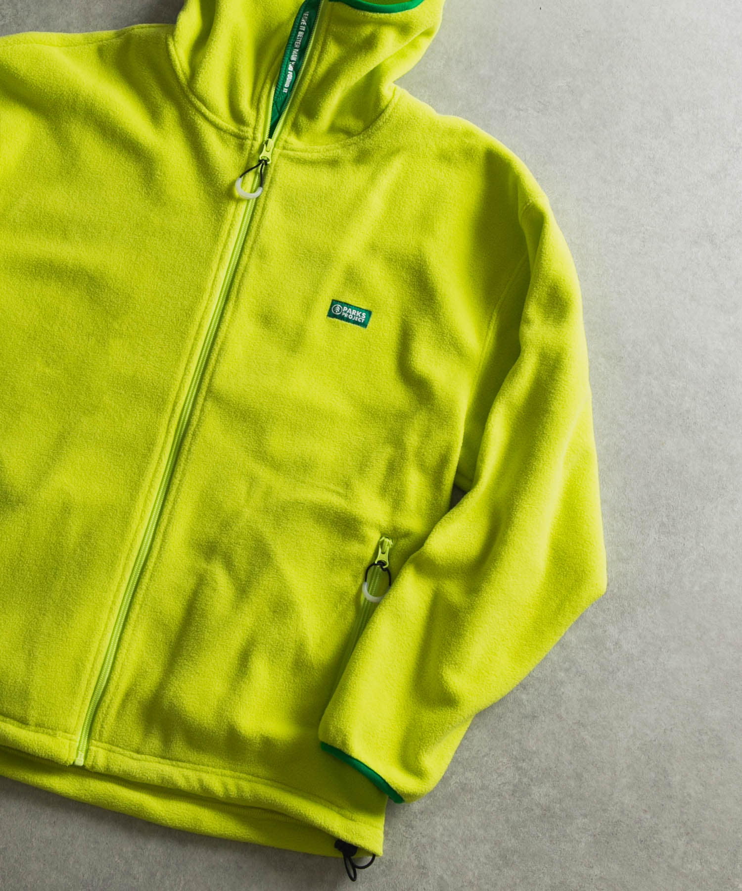 PARKS PROJECT　FLEECE ZIP UP HOODIE YELLOW M