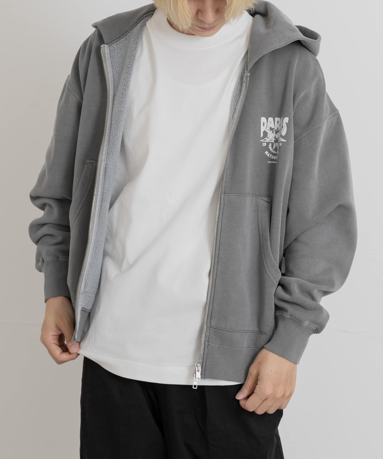 PARKS PROJECT　T/C SWEAT DEER ZIP-UP