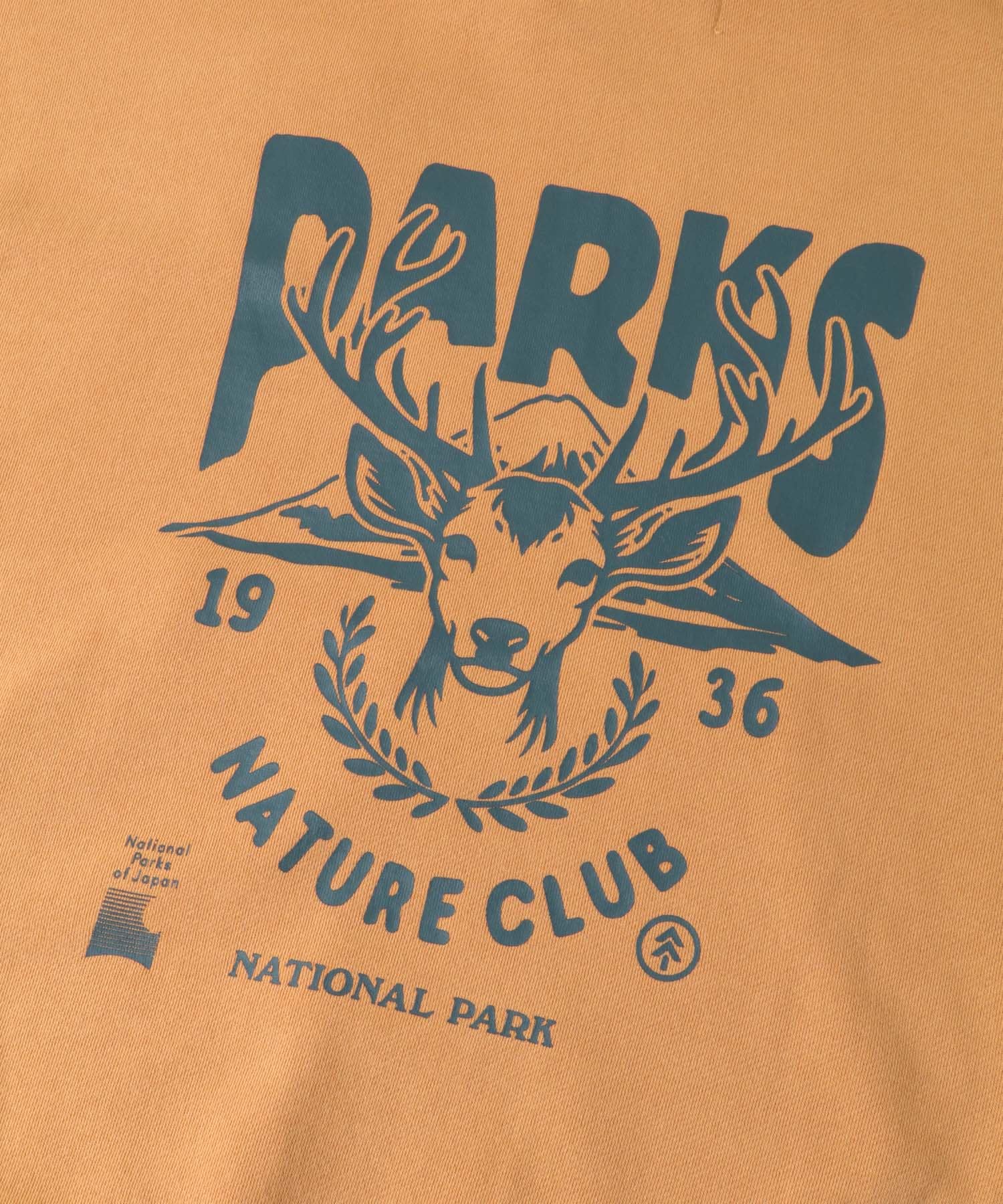 PARKS PROJECT　T/C SWEAT DEER ZIP-UP ORANGE M