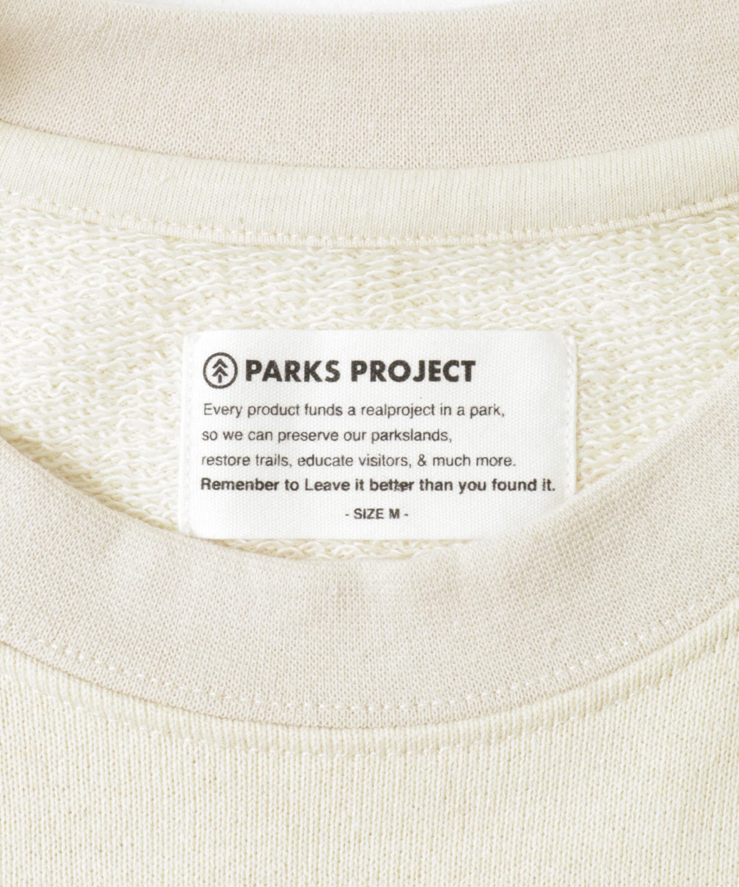 PARKS PROJECT　ECORICH STANDARD LOGO SWEAT OFF M