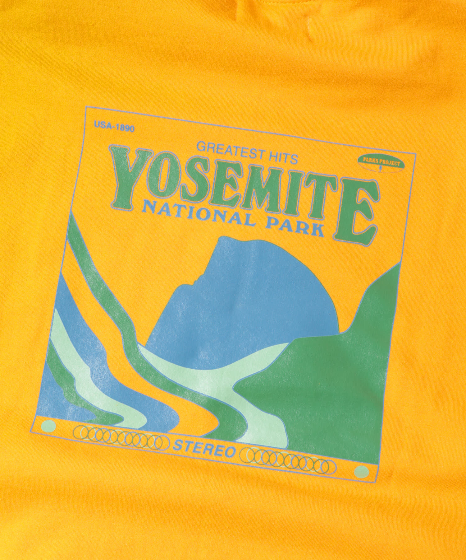 PARKS PROJECT　YOSEMITE HOODIE YELLOW M