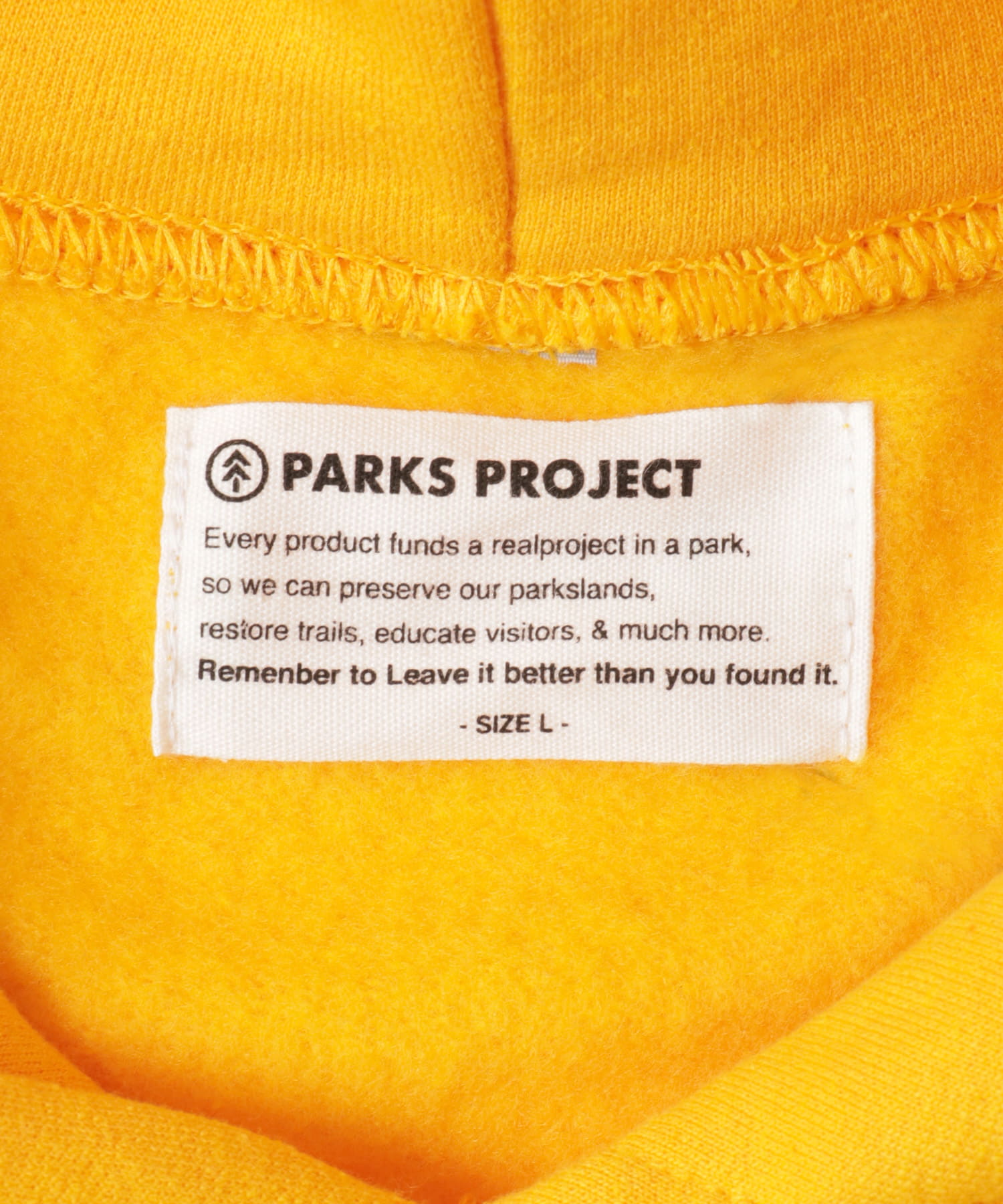 PARKS PROJECT　YOSEMITE HOODIE YELLOW M