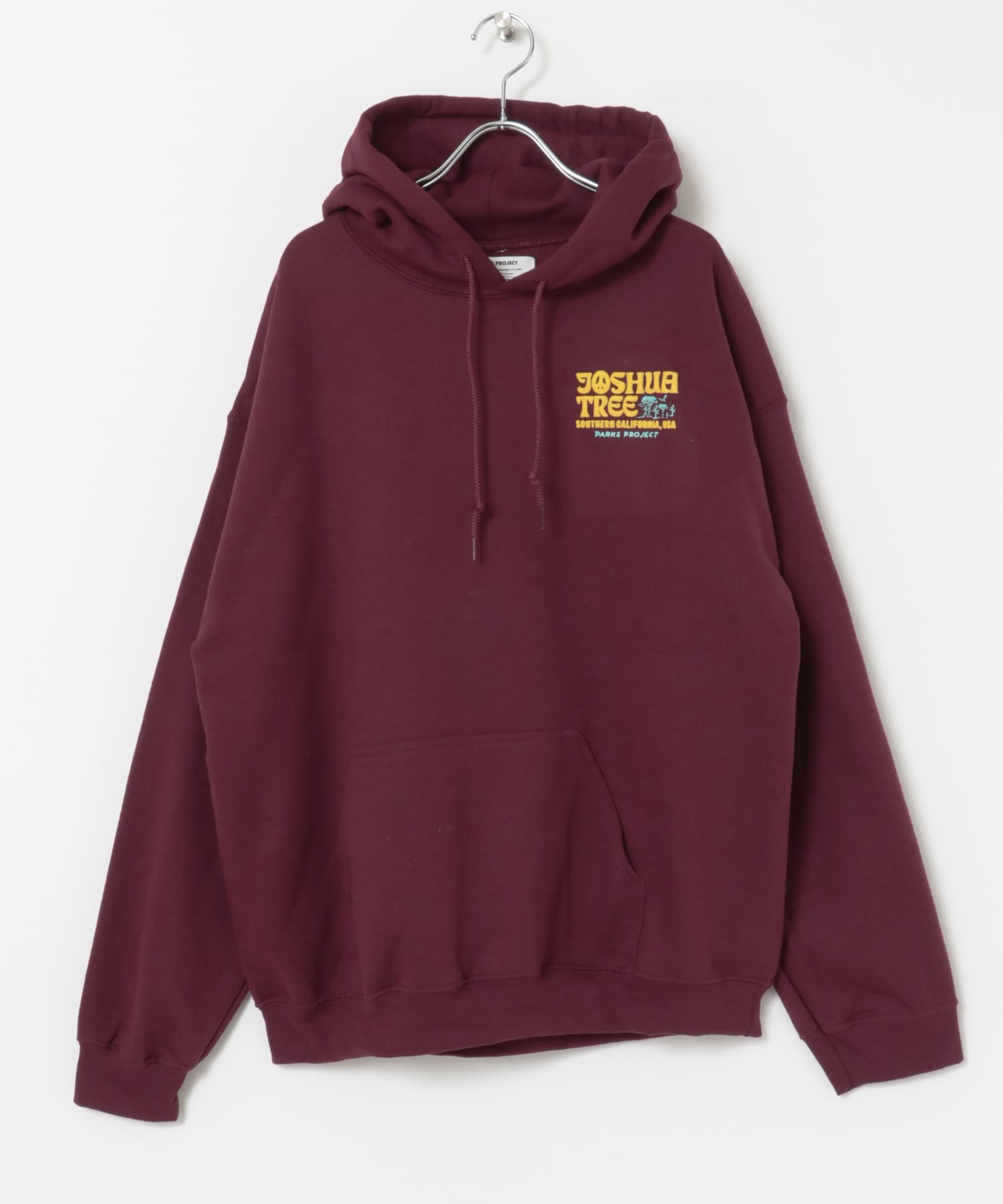 PARKS PROJECT　JOSHUA TREE HOODIE BURGANDY M