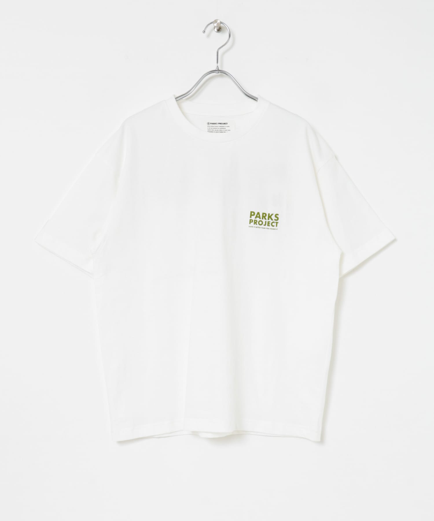 PARKS PROJECT　TRUE COTTON LOGO T-SHIRTS WHITE S