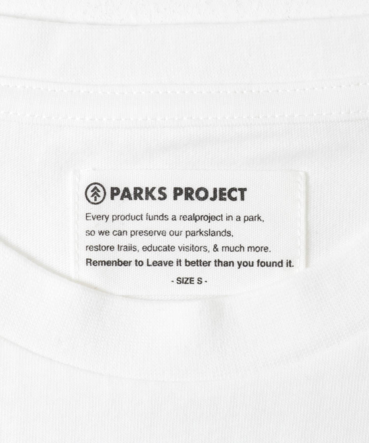 PARKS PROJECT　TRUE COTTON LOGO T-SHIRTS WHITE S
