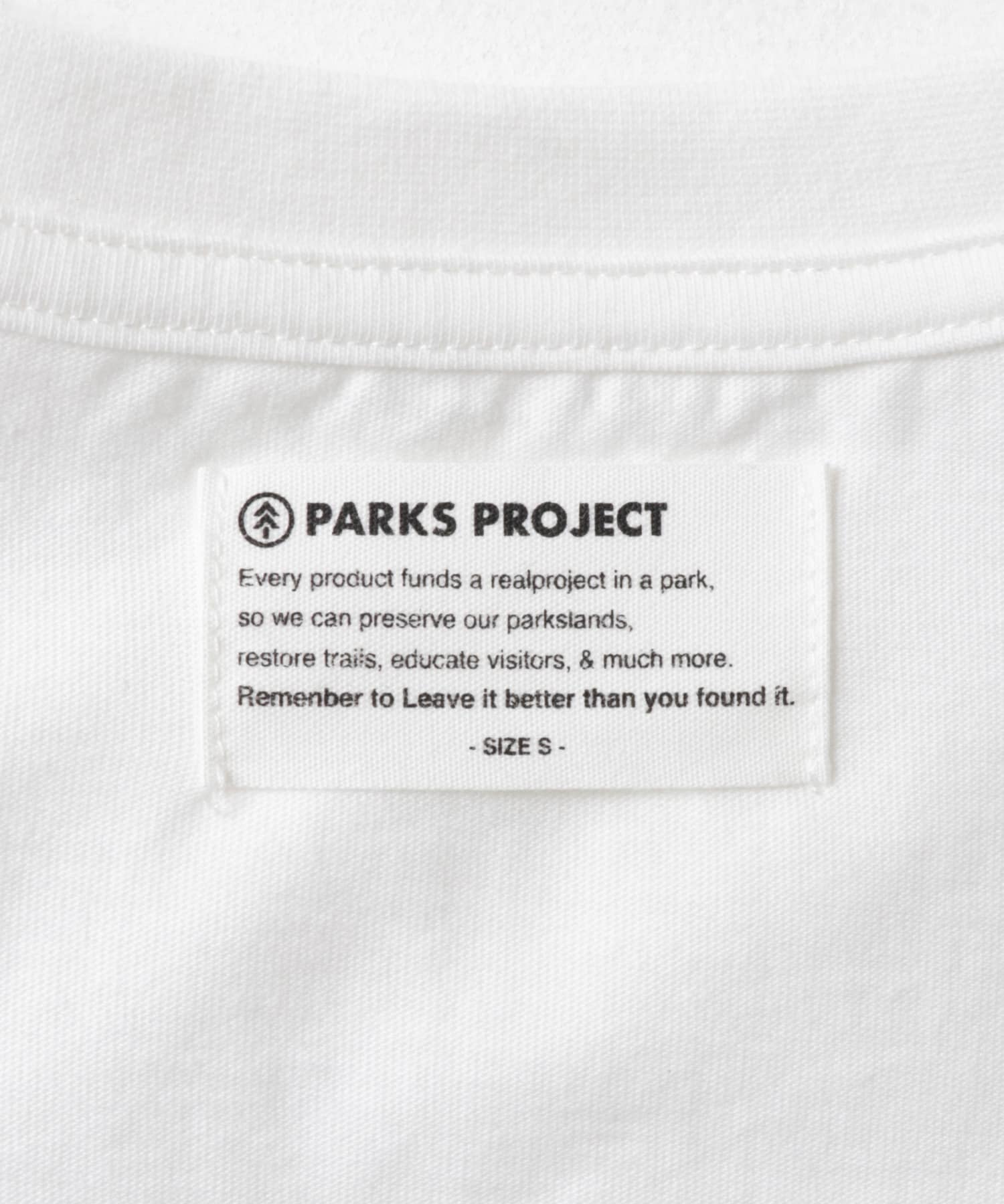 PARKS PROJECT　WELCOME TO NATIONAL T-SHIRTS WHITE S