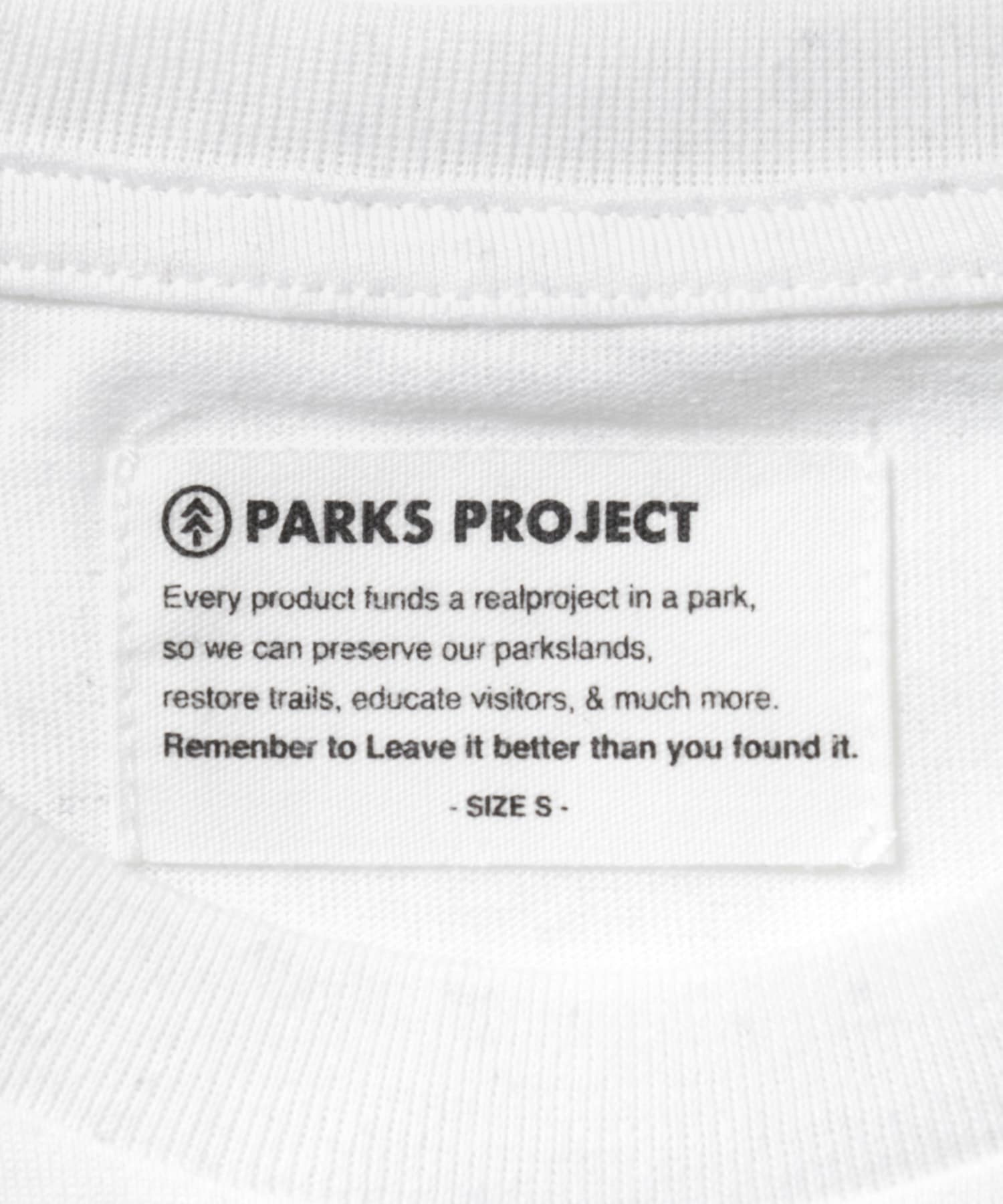 PARKS PROJECT　NATIONAL PARKS T-SHIRTS WHITE S