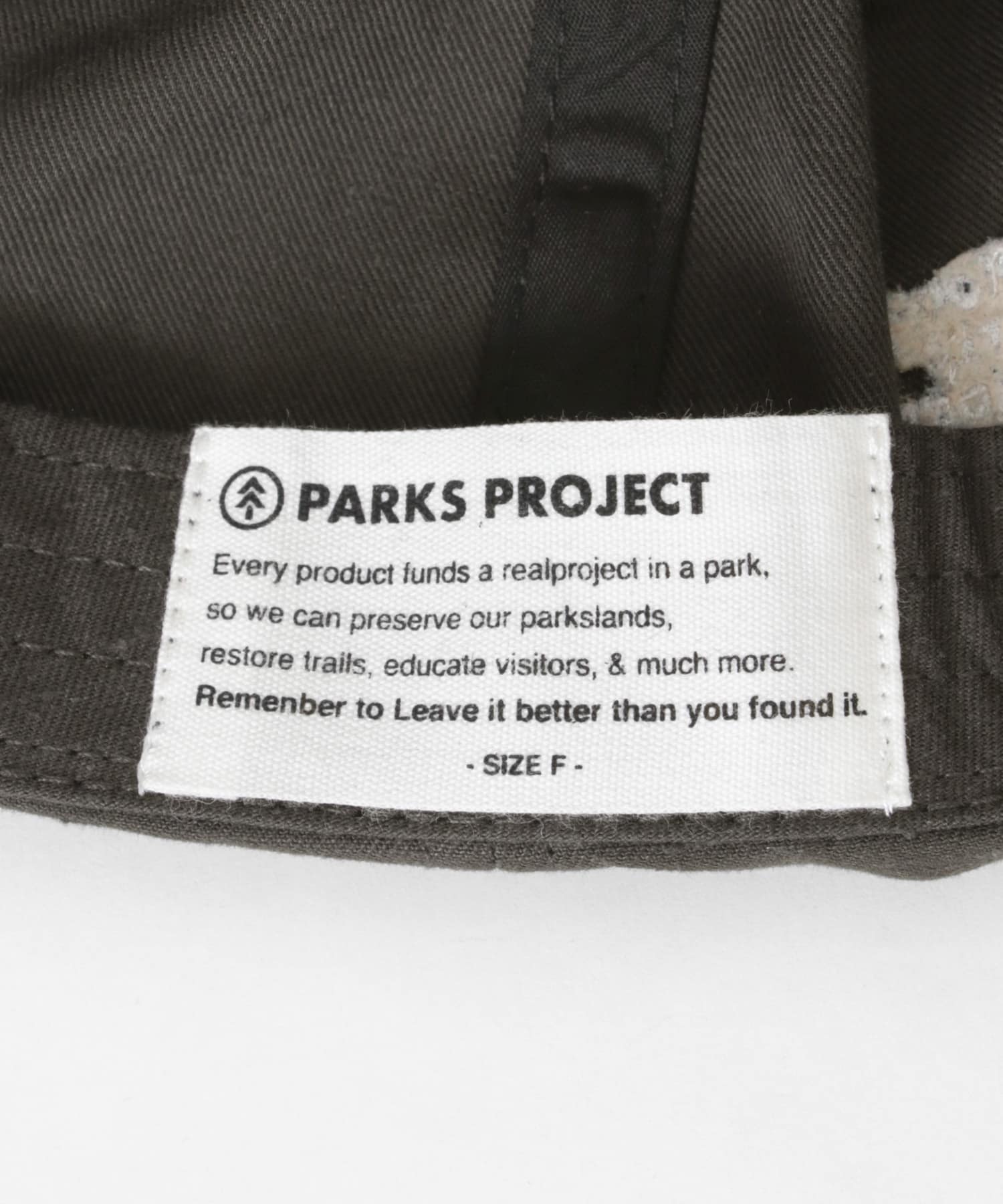 PARKS PROJECT　ORGANIC COTTON P WAPPEN 6P CAP BLACK FREE