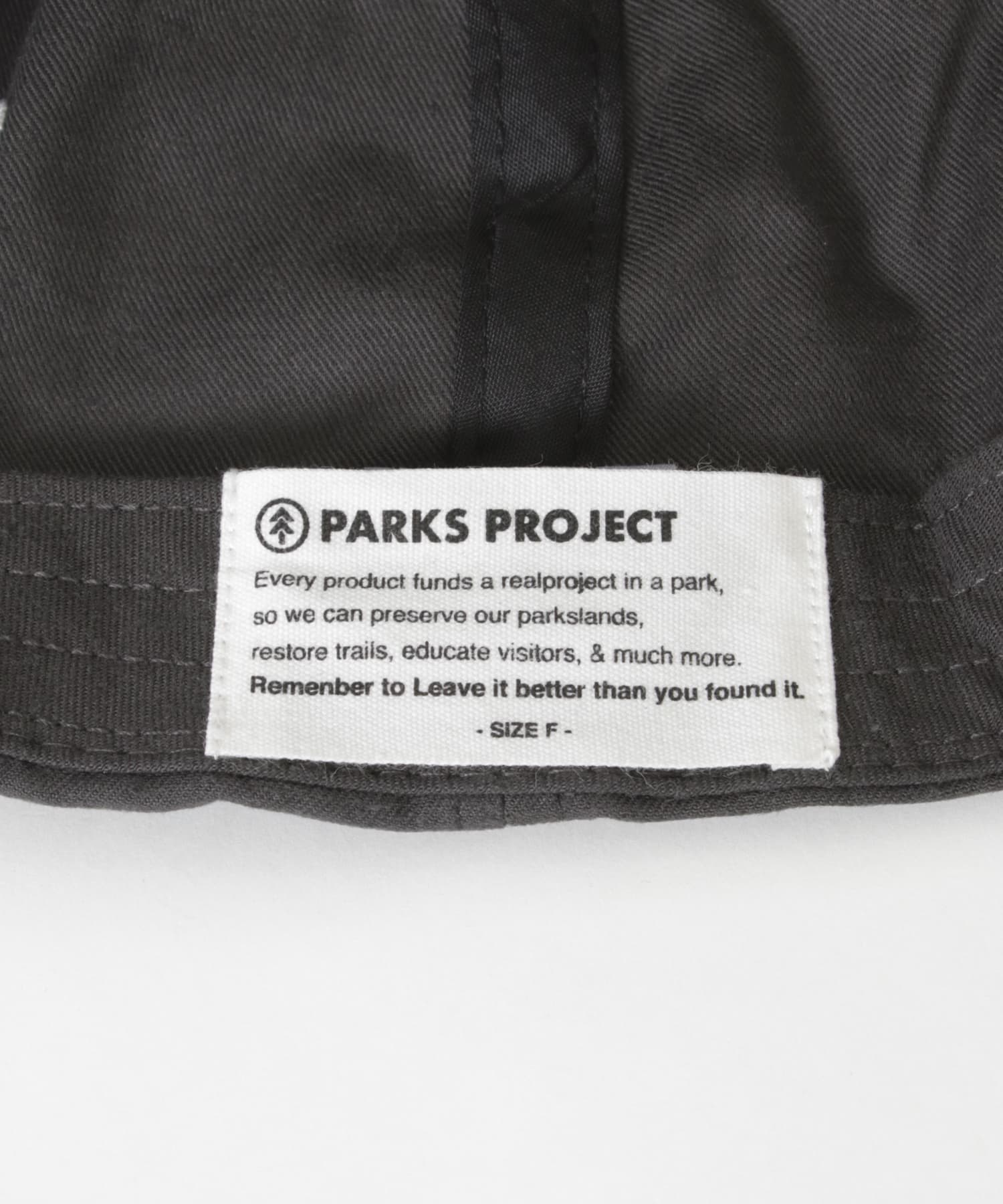 PARKS PROJECT　ORGANIC COTTON 6P CAP L.BLACK FREE