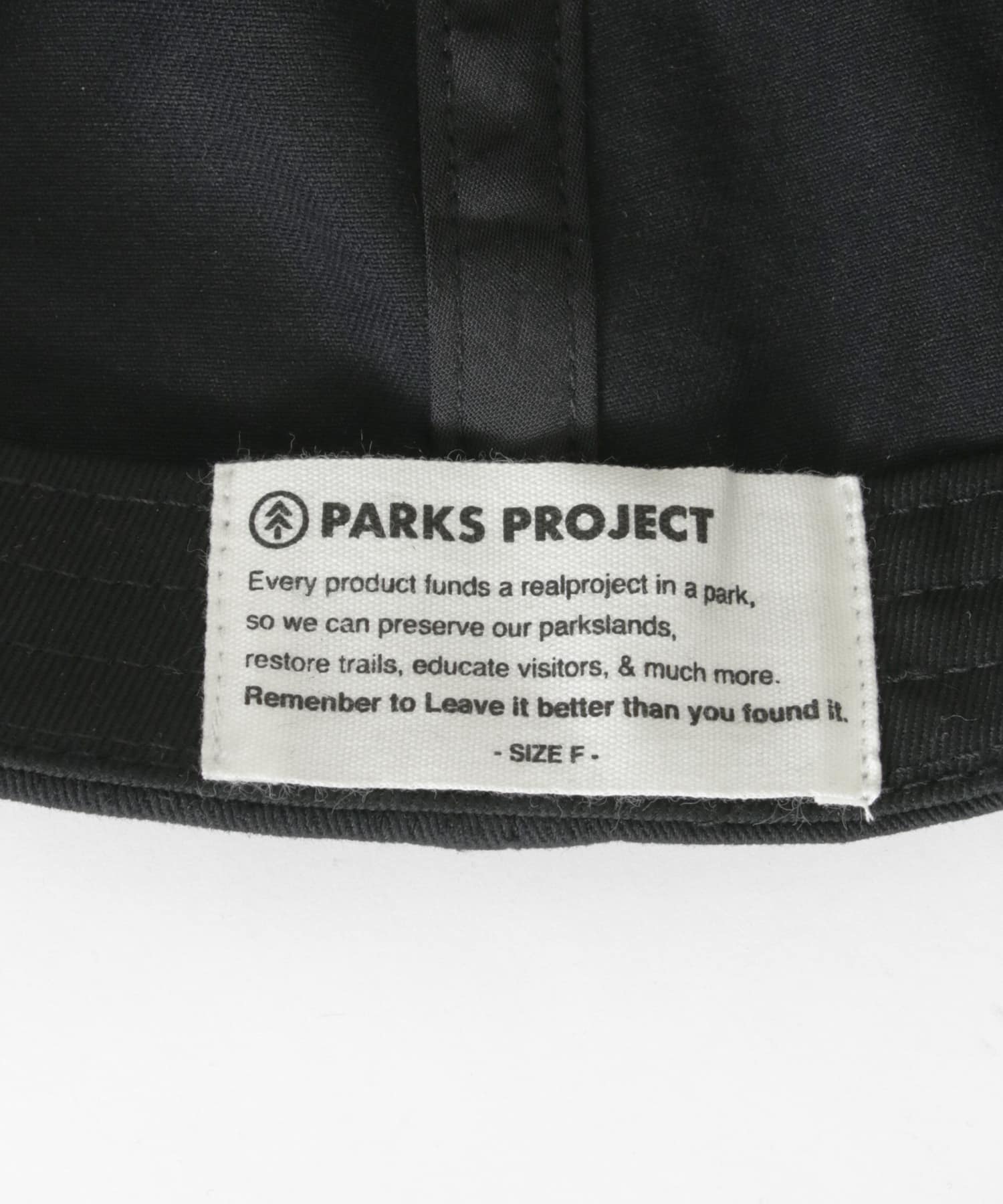 PARKS PROJECT　PARKS Chain Stitch Tracker Cap BLACK FREE
