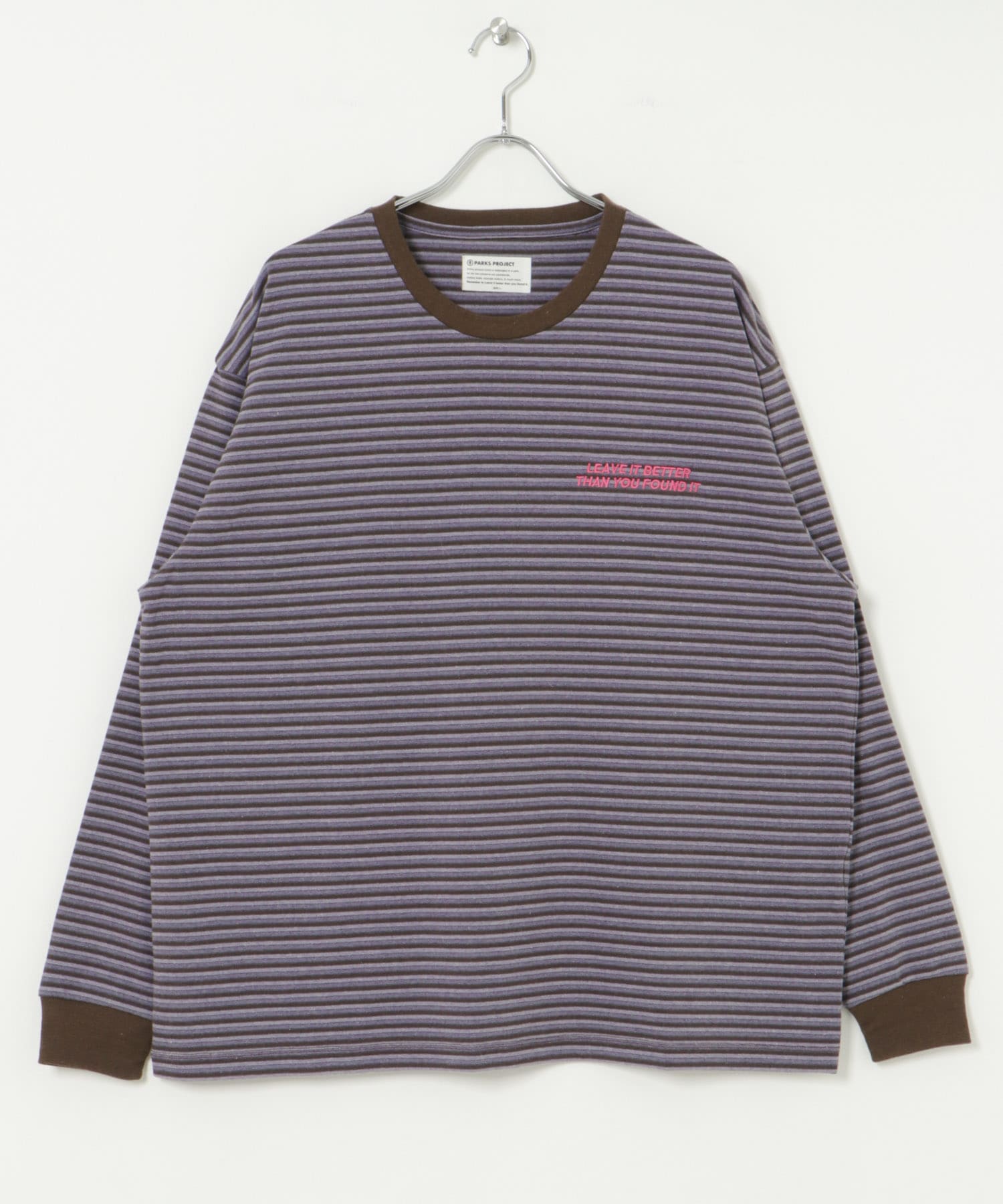 PARKS PROJECT　Ecorich Overdyed Border LS Tee