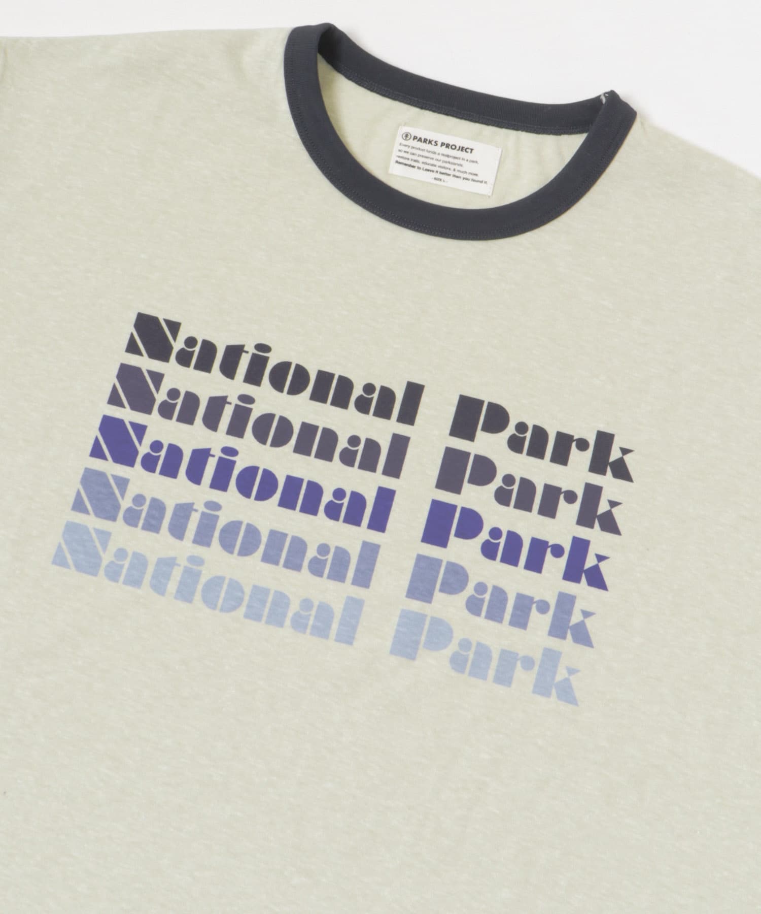 PARKS PROJECT　Gradation Print Ringer S/S Tee L.GREEN S