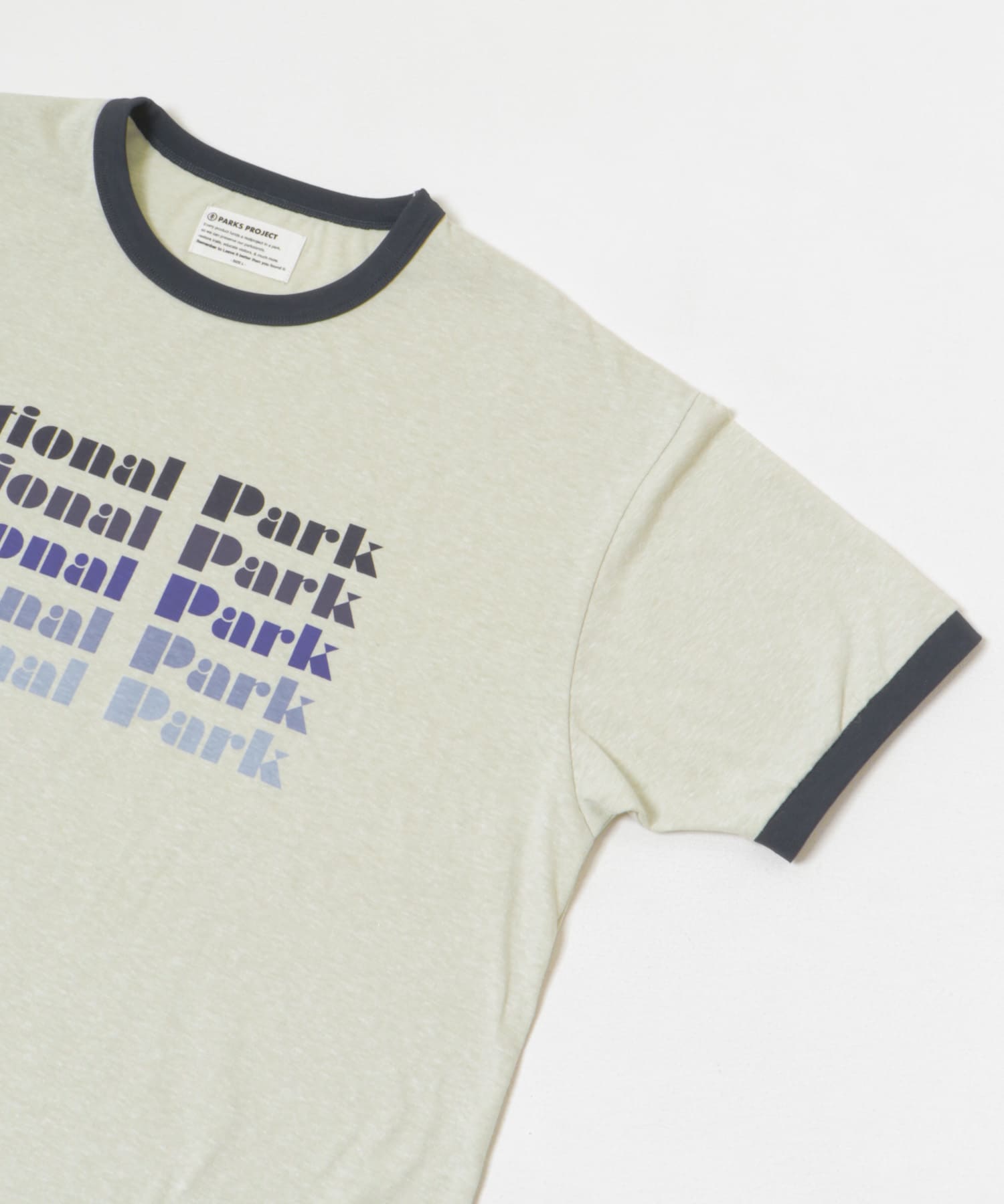 PARKS PROJECT　Gradation Print Ringer S/S Tee L.GREEN S