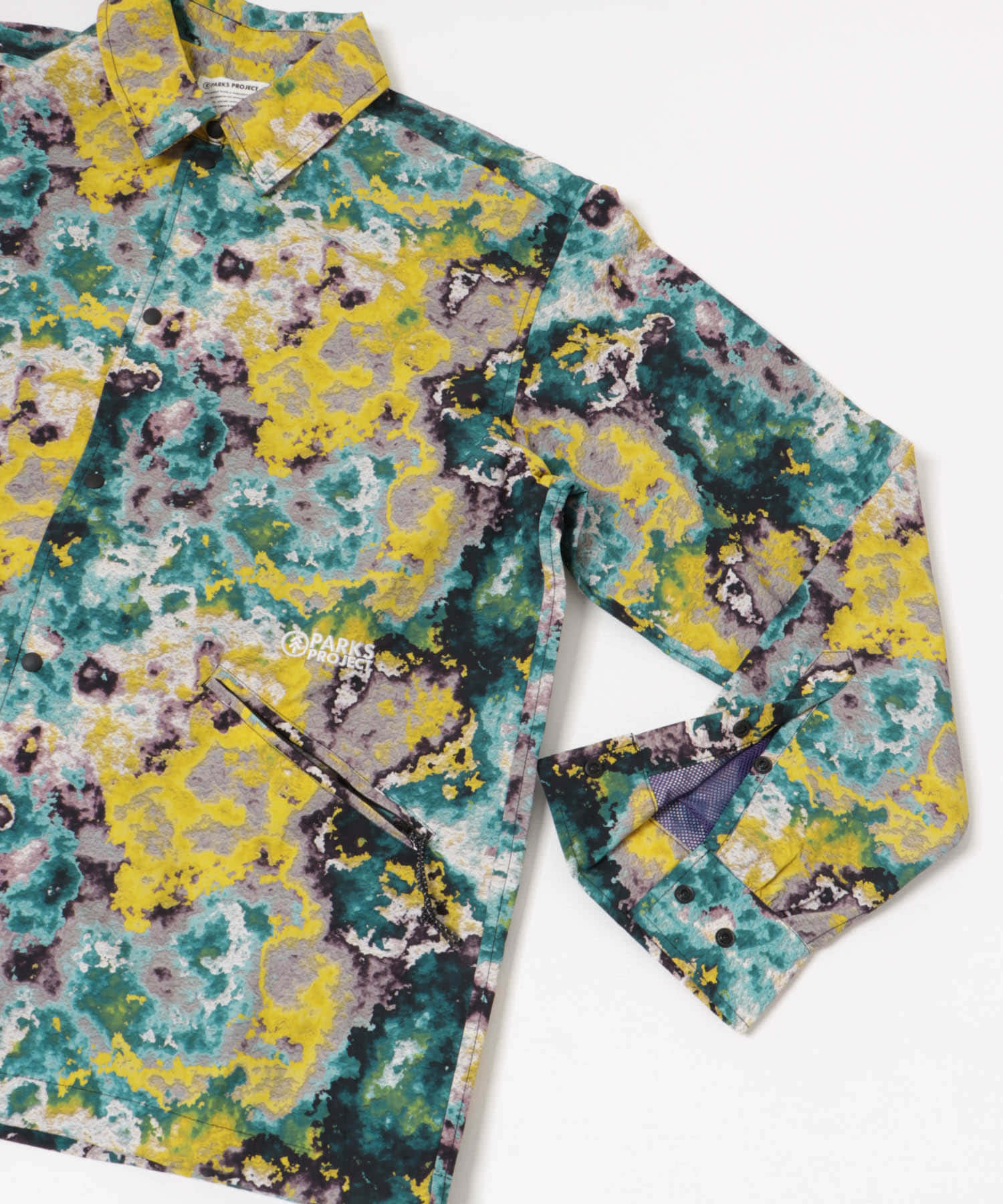 PARKS PROJECT　Olympic Lichen Coach Shirt Jacket GREEN M