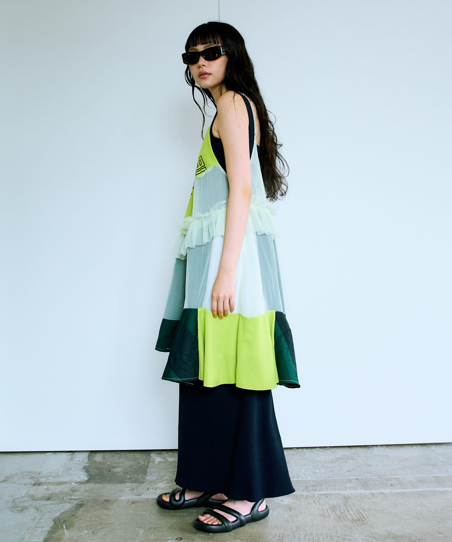 PORT TANGER　SAUDADE 2 BLACK ACETATE BLACK one