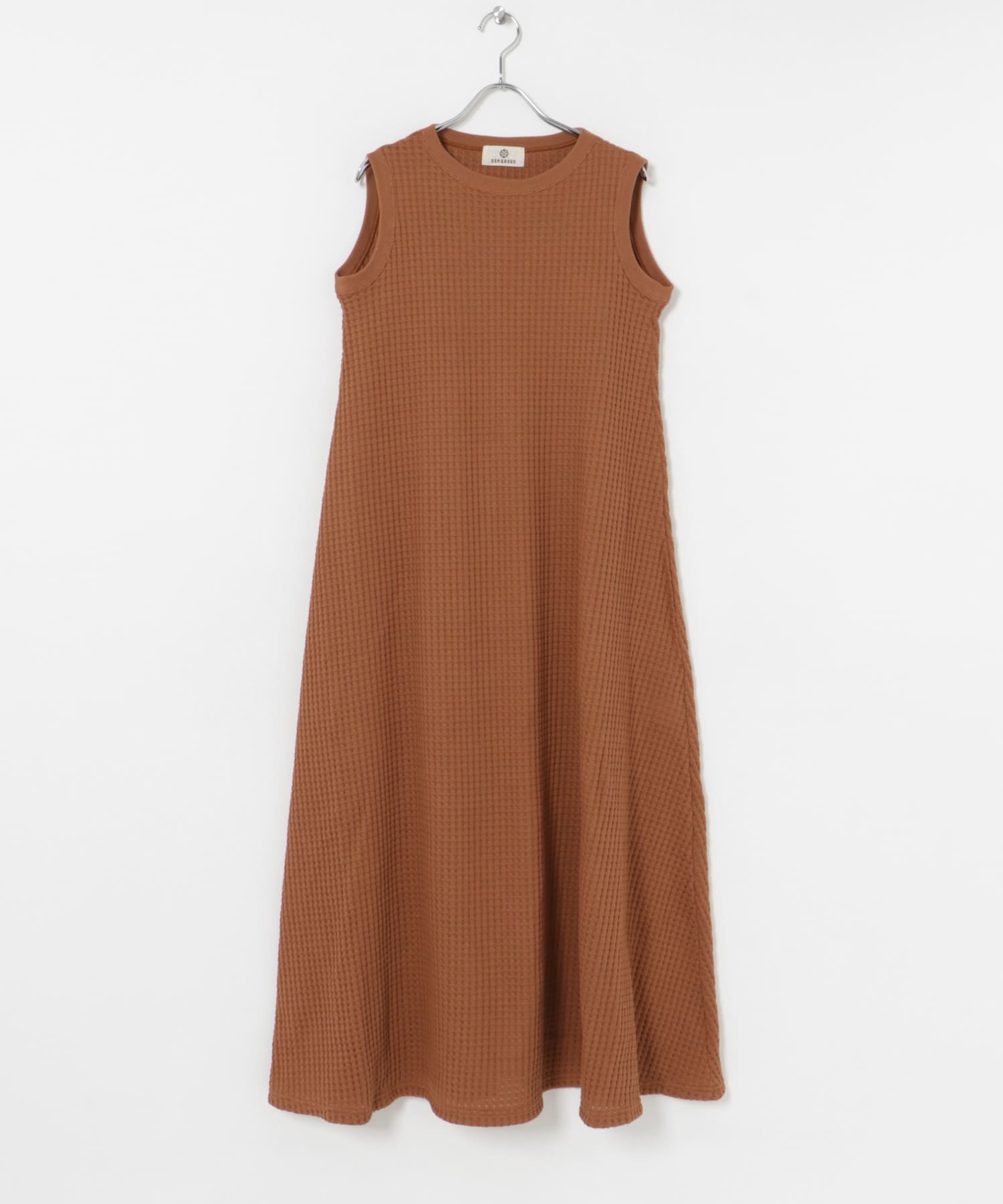 SEAGREEN　BIG WAFFLE ONE PIECE BROWN 1