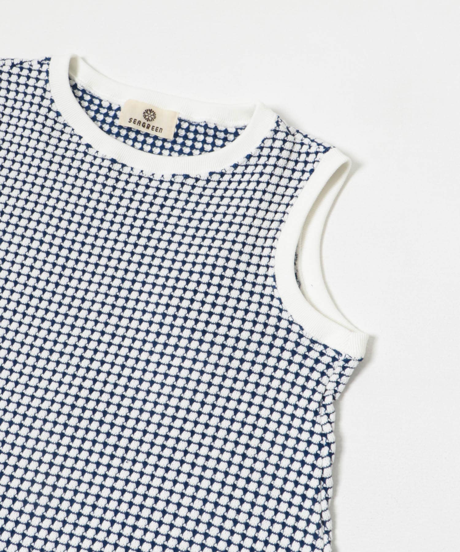 SEAGREEN　BIG WAFFLE ONE PIECE ROYAL 1
